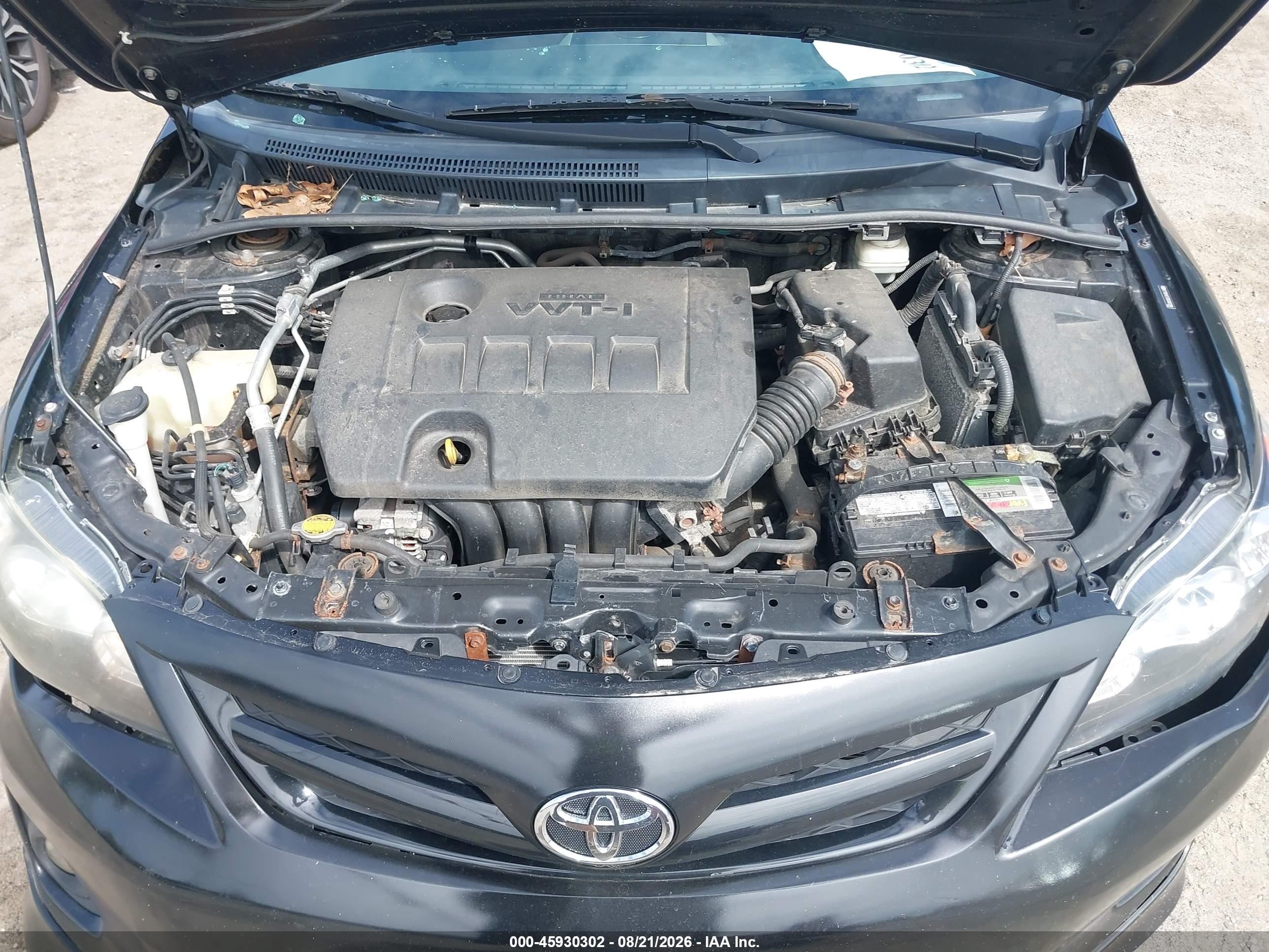 2011 Toyota Corolla S Black vin: 2T1BU4EE6BC683288