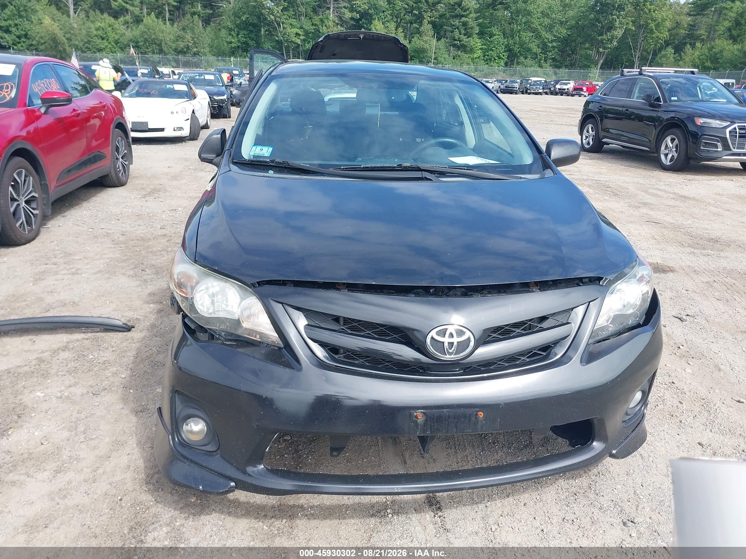 2011 Toyota Corolla S Black vin: 2T1BU4EE6BC683288