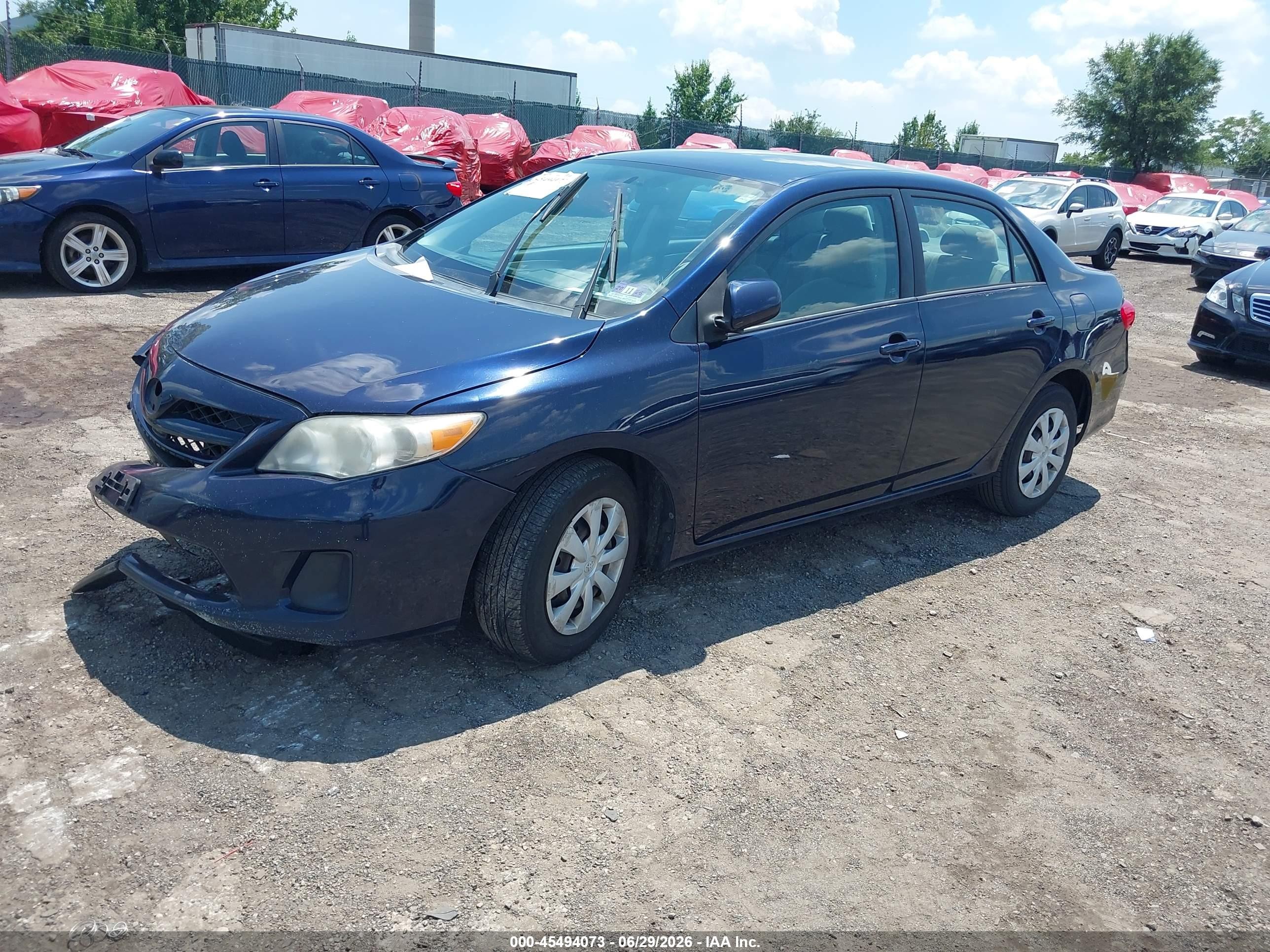 2011 Toyota Corolla Le Blue vin: 2T1BU4EE6BC693349