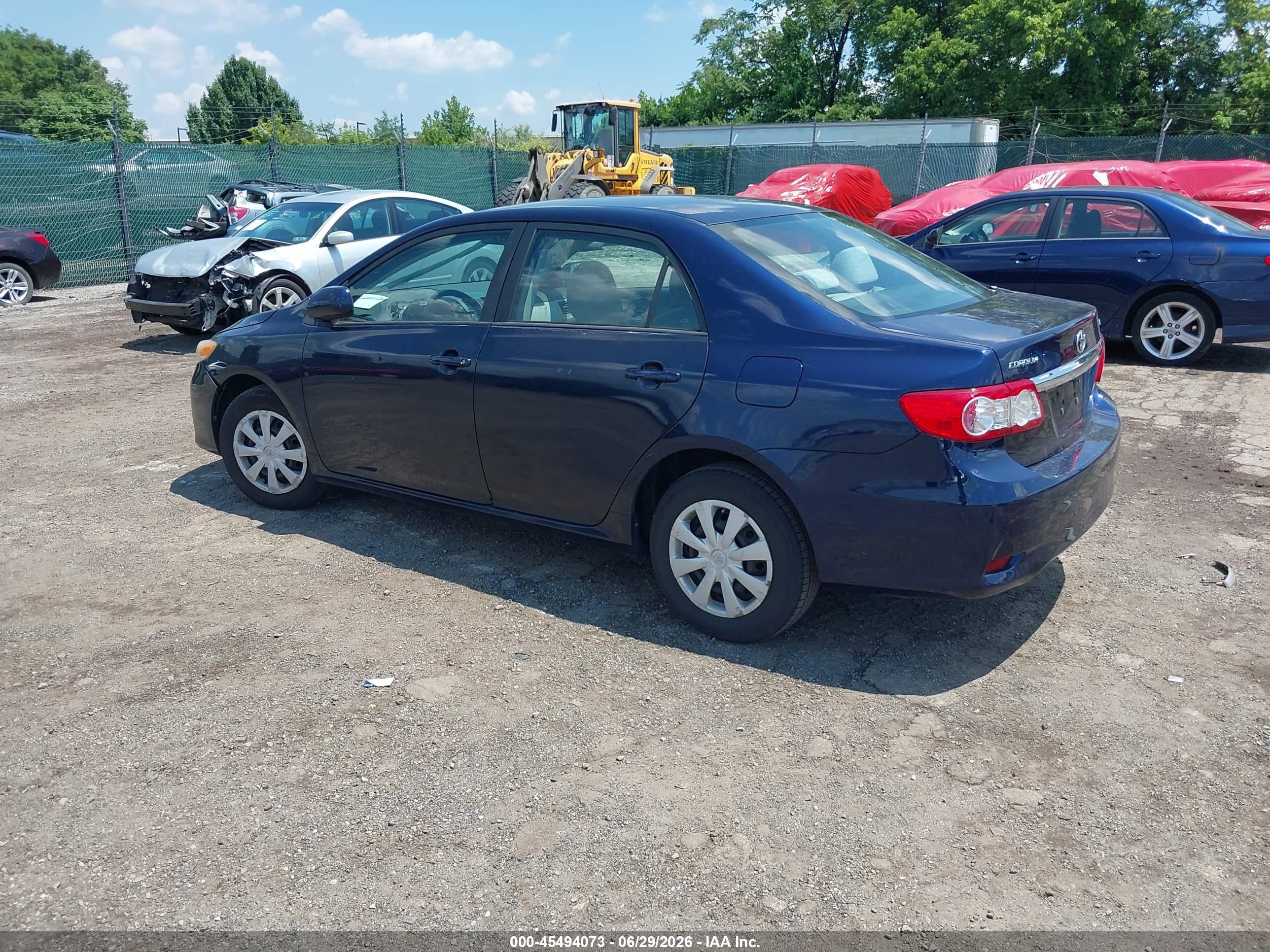 2011 Toyota Corolla Le Blue vin: 2T1BU4EE6BC693349