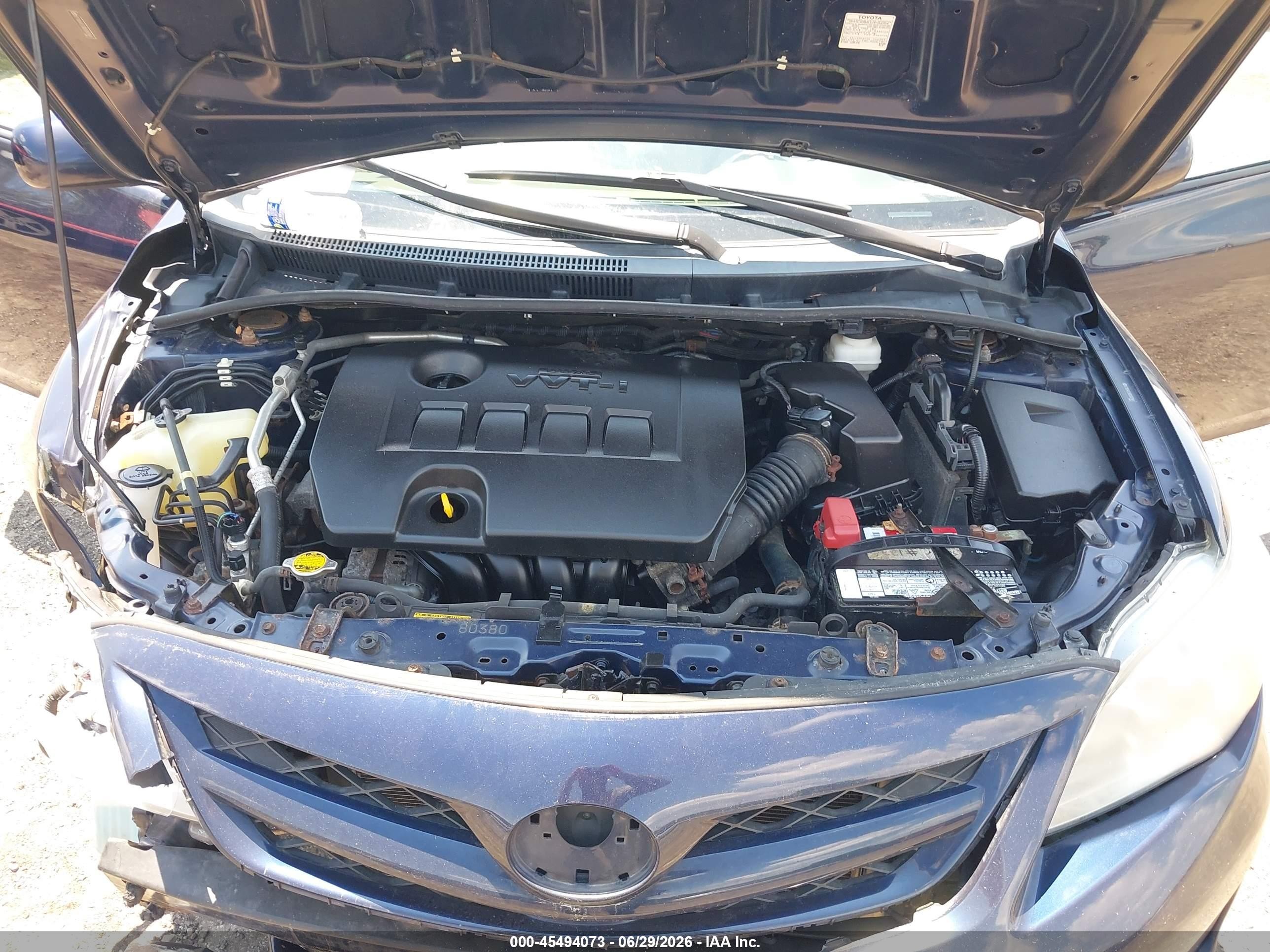2011 Toyota Corolla Le Blue vin: 2T1BU4EE6BC693349