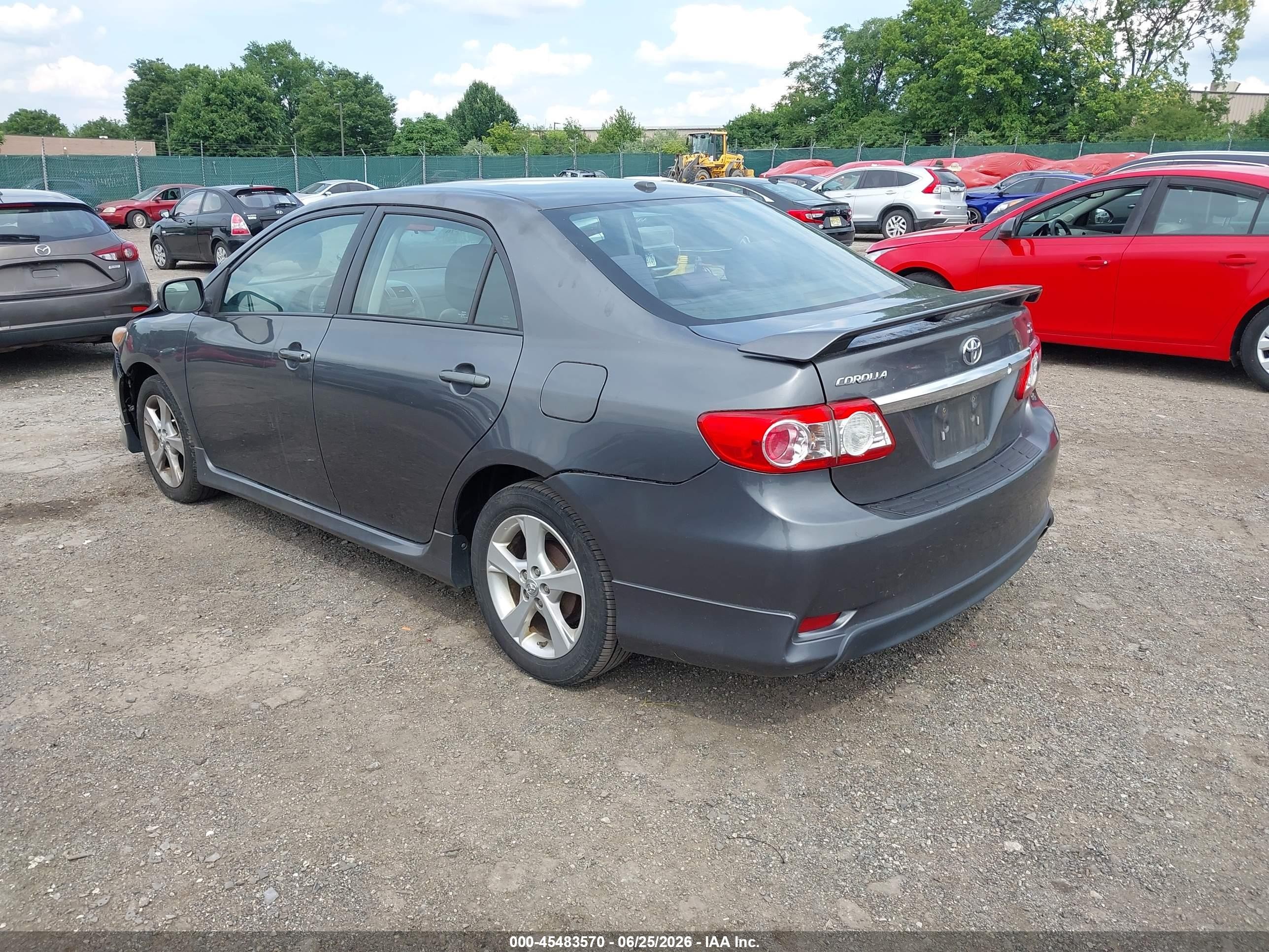2011 Toyota Corolla S Gray vin: 2T1BU4EE6BC716032