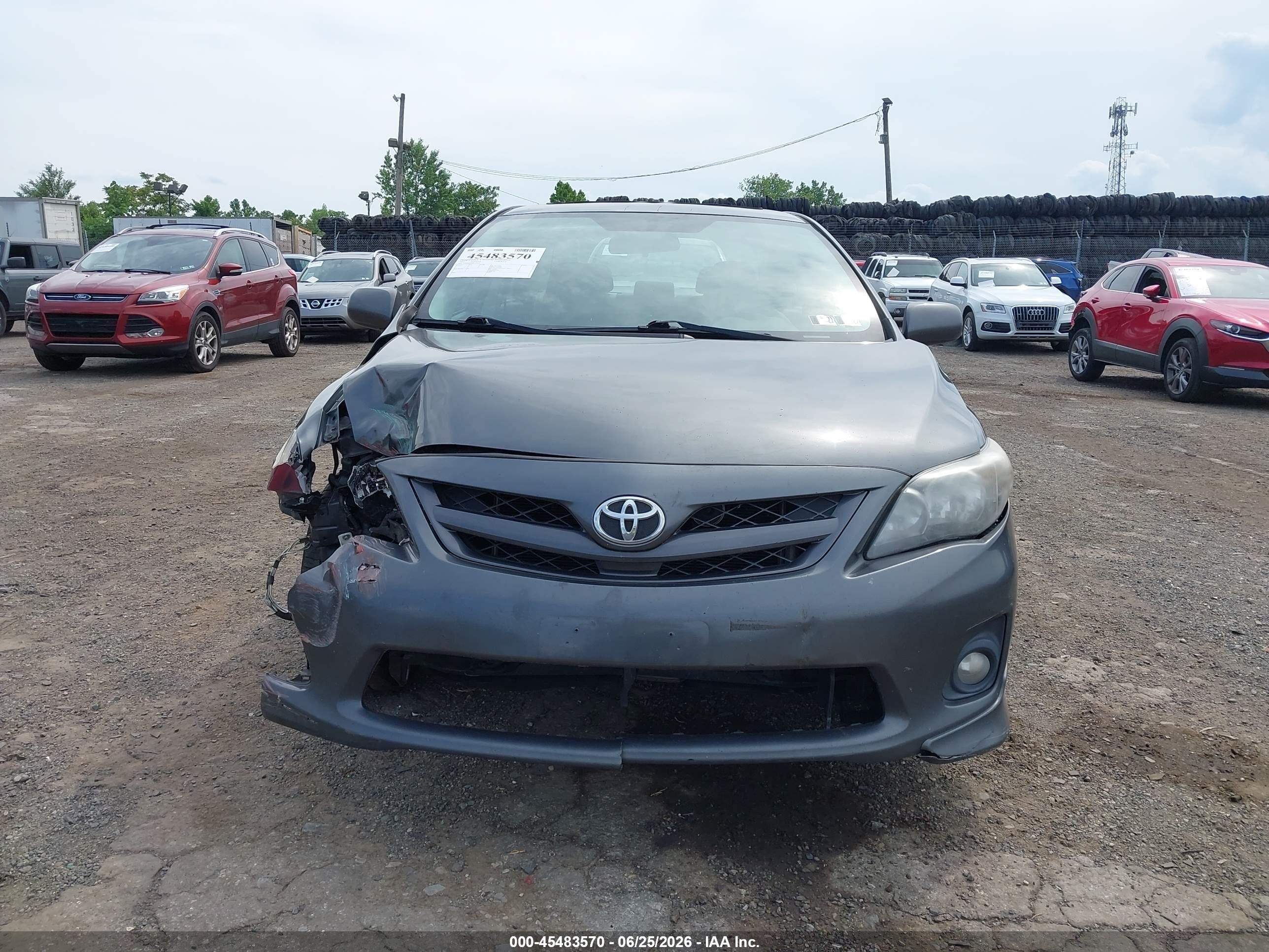 2011 Toyota Corolla S Gray vin: 2T1BU4EE6BC716032