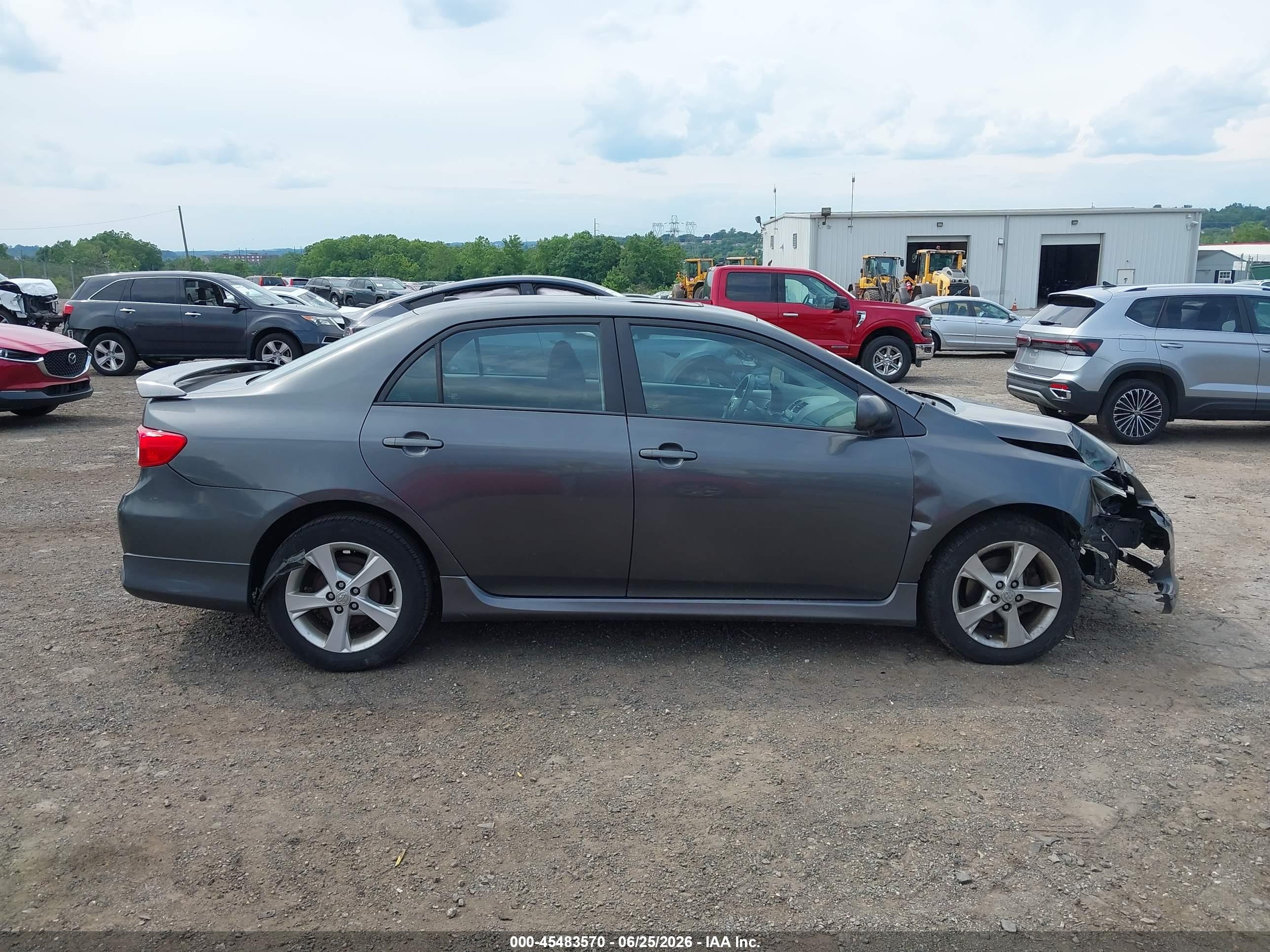 2011 Toyota Corolla S Gray vin: 2T1BU4EE6BC716032
