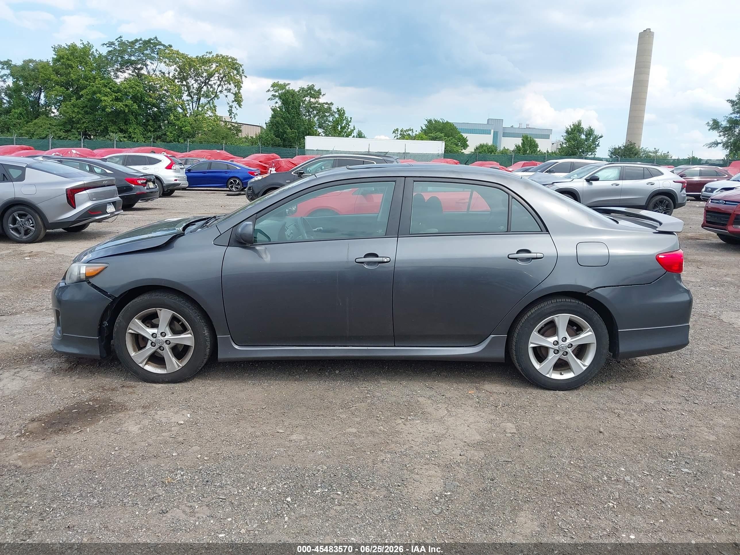 2011 Toyota Corolla S Gray vin: 2T1BU4EE6BC716032