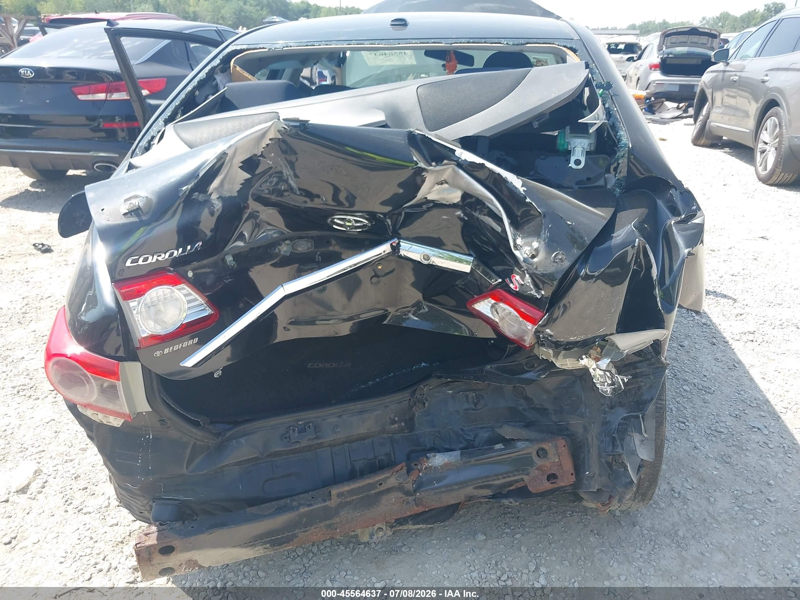 2011 Toyota Corolla S Black vin: 2T1BU4EE6BC716550