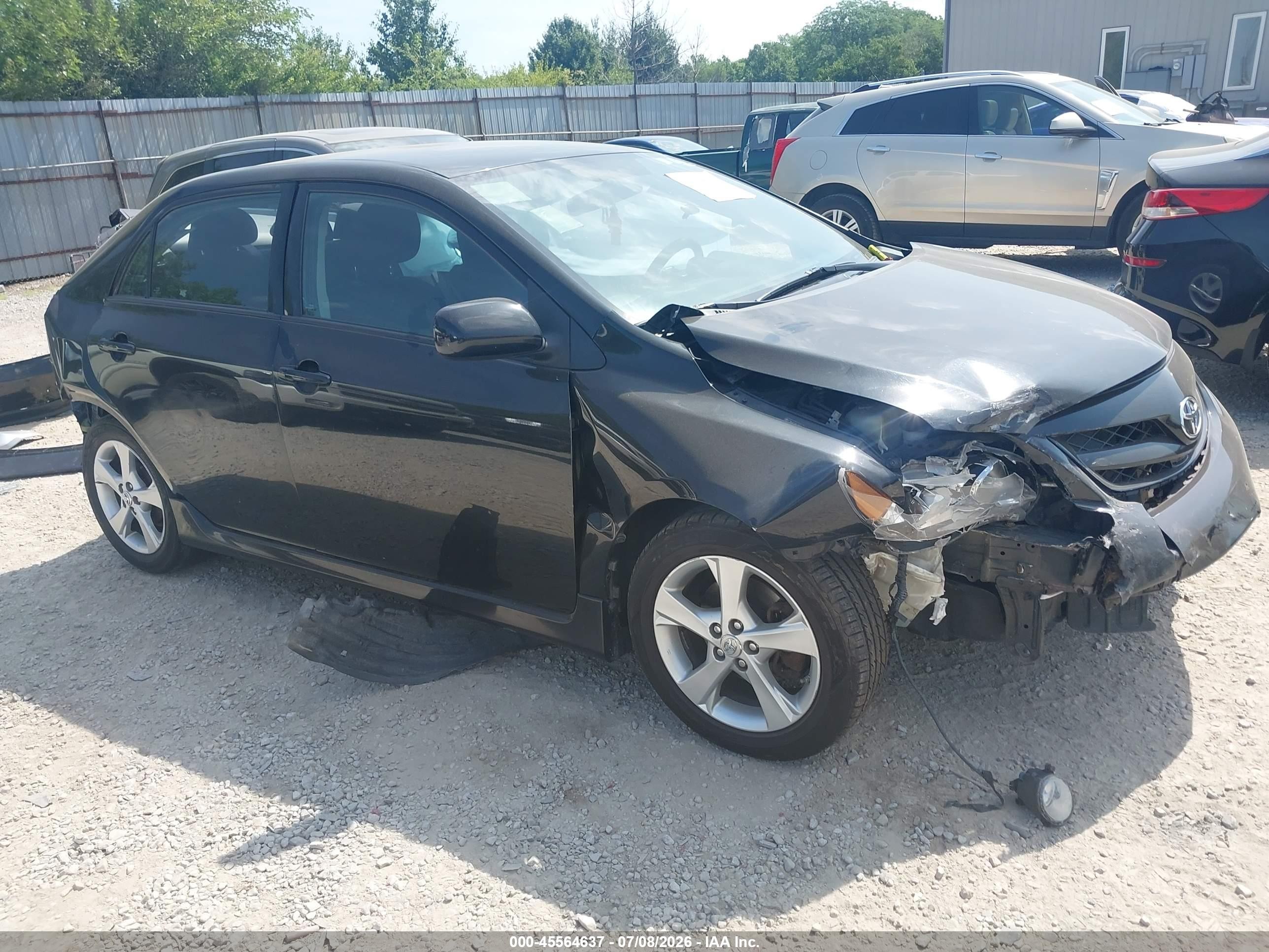 2011 Toyota Corolla S Black vin: 2T1BU4EE6BC716550