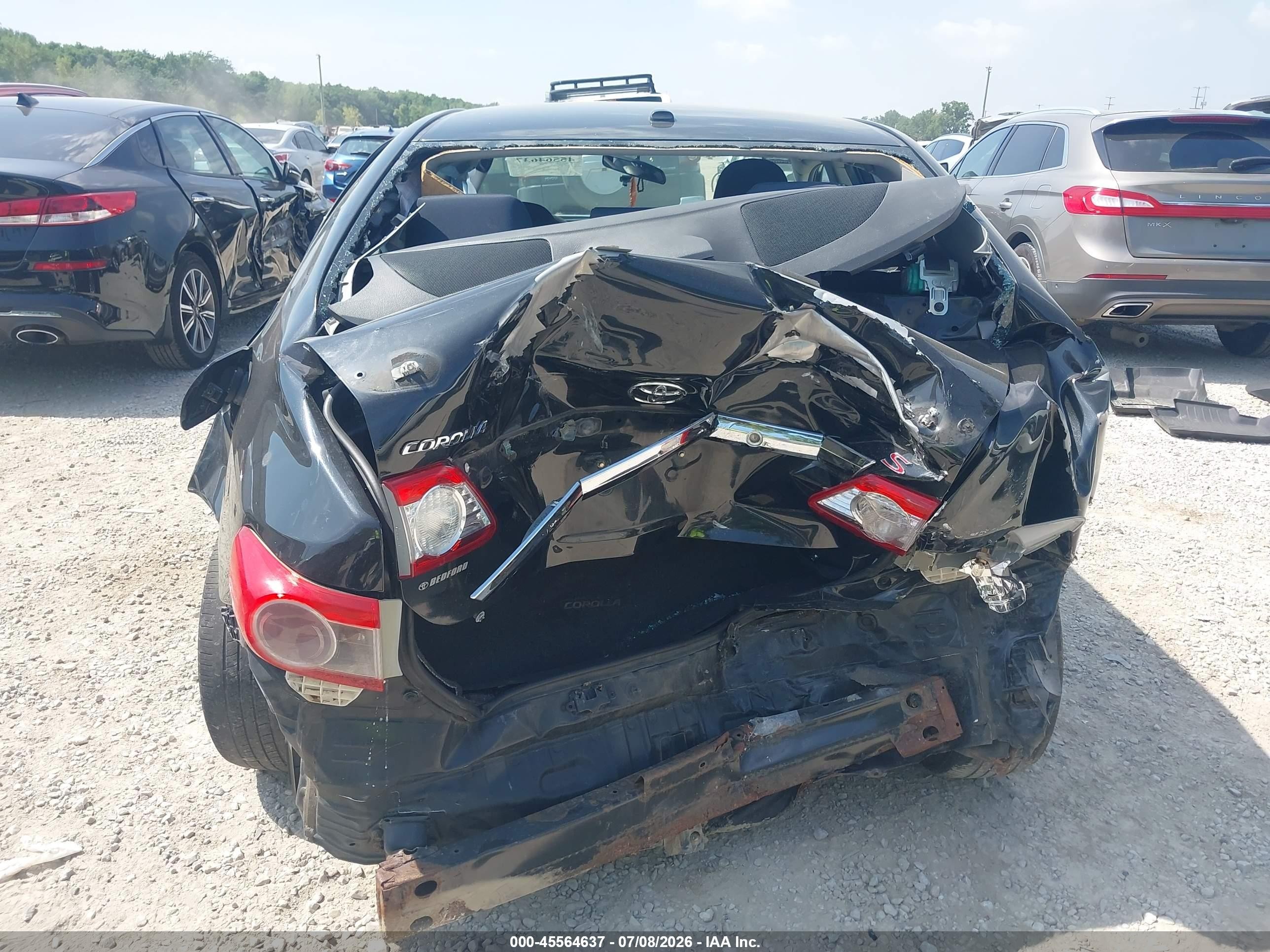 2011 Toyota Corolla S Black vin: 2T1BU4EE6BC716550