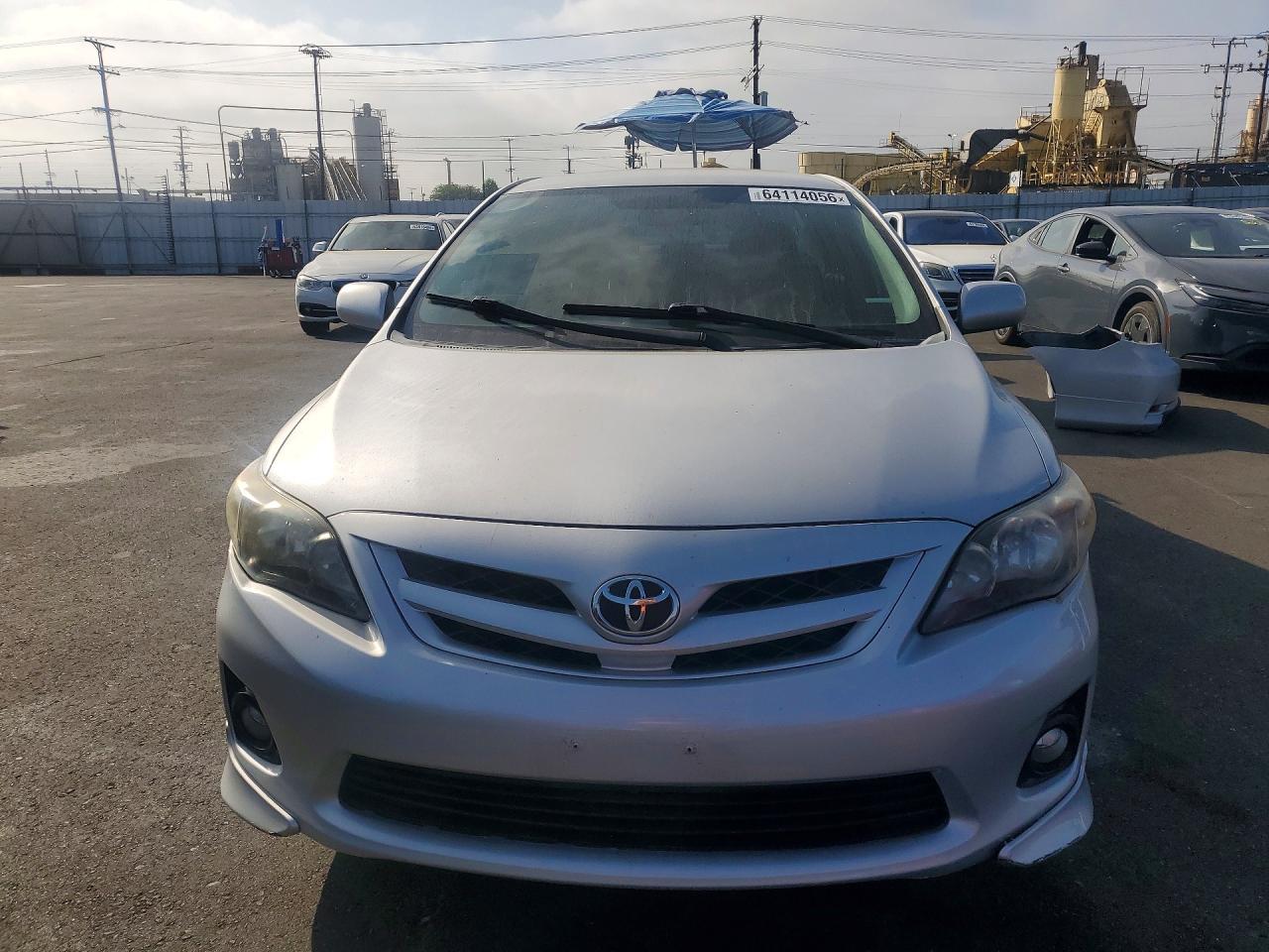 2011 Toyota Corolla S Silver vin: 2T1BU4EE6BC726575