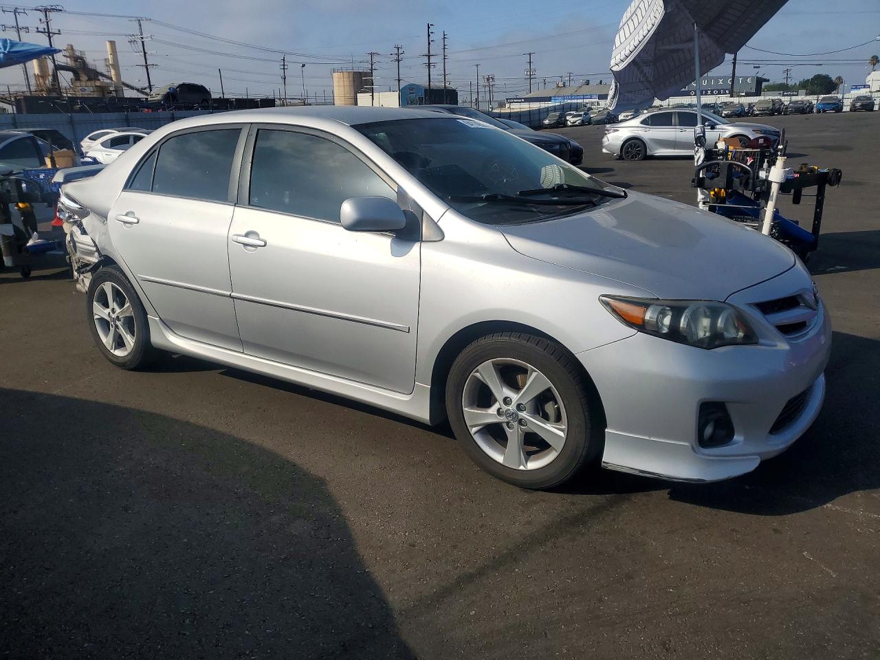 2011 Toyota Corolla S Silver vin: 2T1BU4EE6BC726575