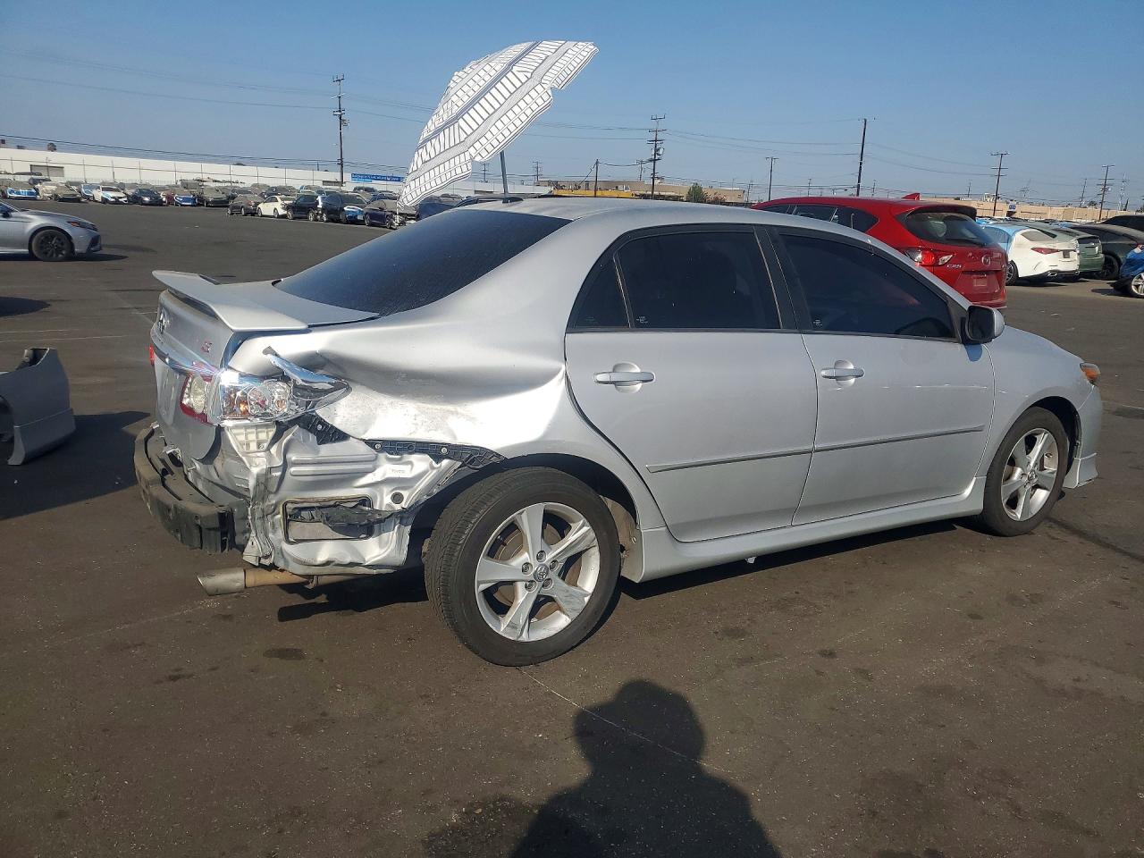2011 Toyota Corolla S Silver vin: 2T1BU4EE6BC726575