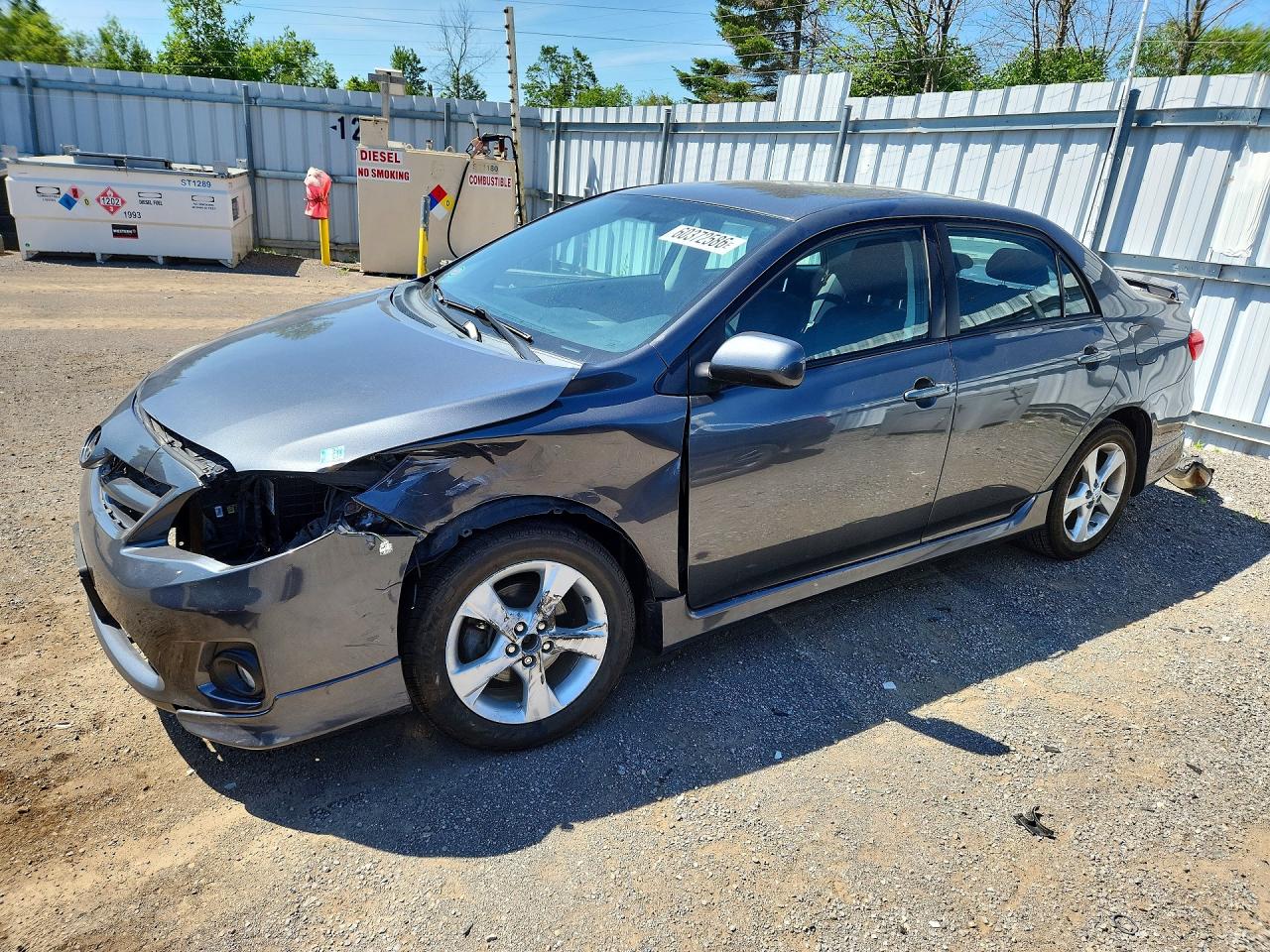2011 Toyota Corolla Base Gray vin: 2T1BU4EE6BC732957