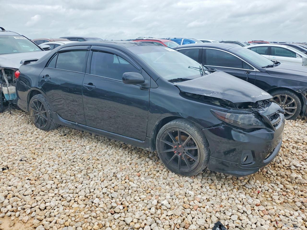 2011 Toyota Corolla S Black vin: 2T1BU4EE6BC734031