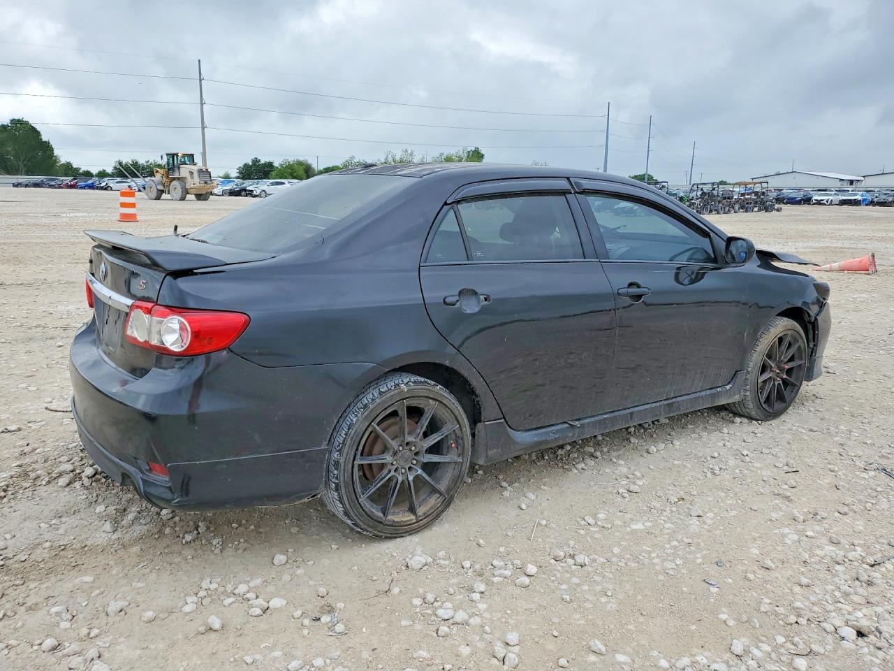 2011 Toyota Corolla S Black vin: 2T1BU4EE6BC734031