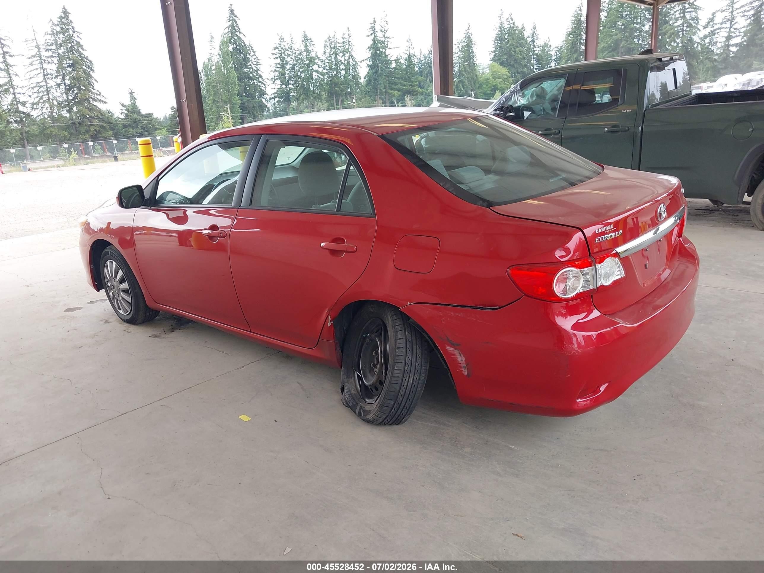 2011 Toyota Corolla Le Красный vin: 2T1BU4EE6BC737818