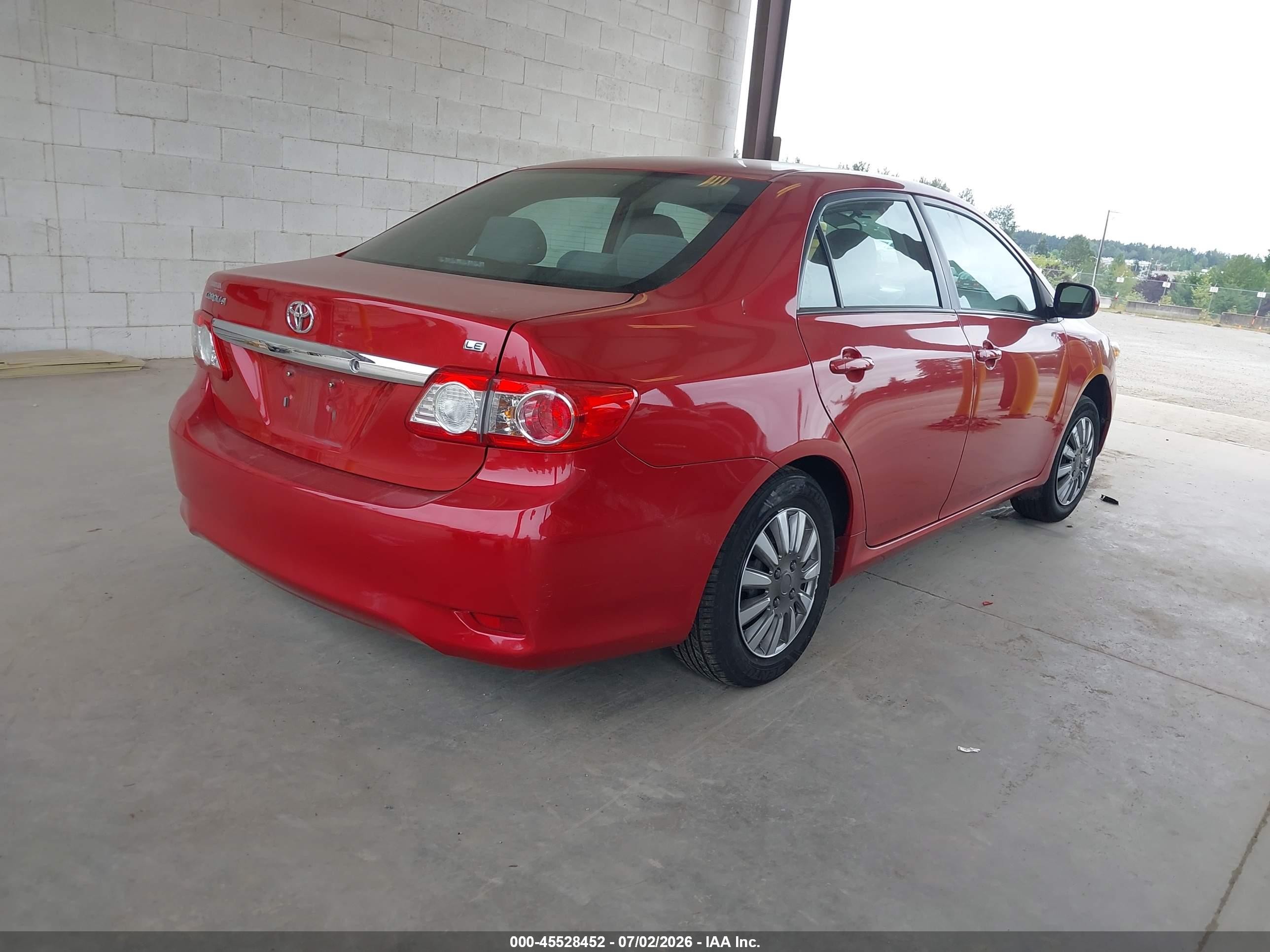 2011 Toyota Corolla Le Красный vin: 2T1BU4EE6BC737818