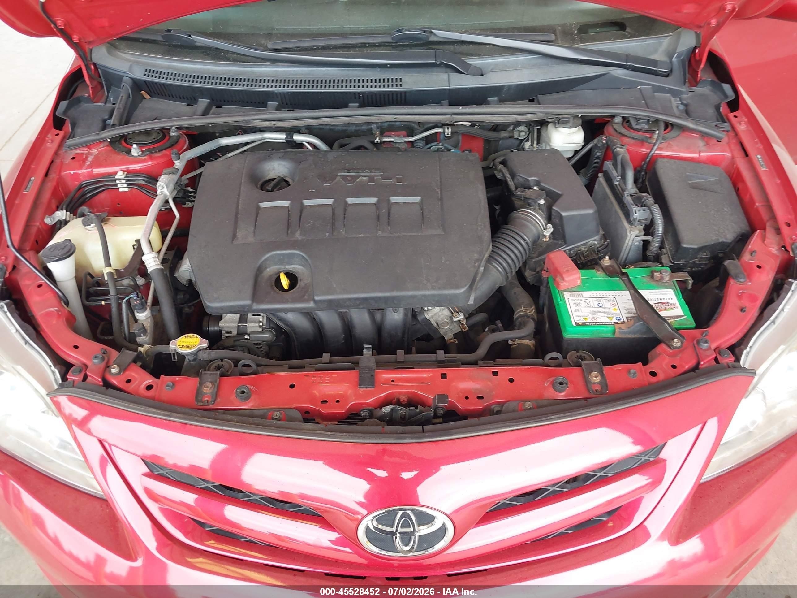 2011 Toyota Corolla Le Красный vin: 2T1BU4EE6BC737818