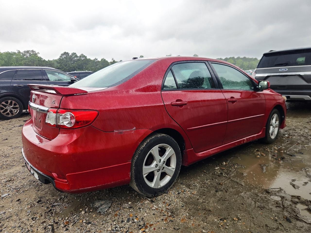2011 Toyota Corolla S Red vin: 2T1BU4EE6BC743103