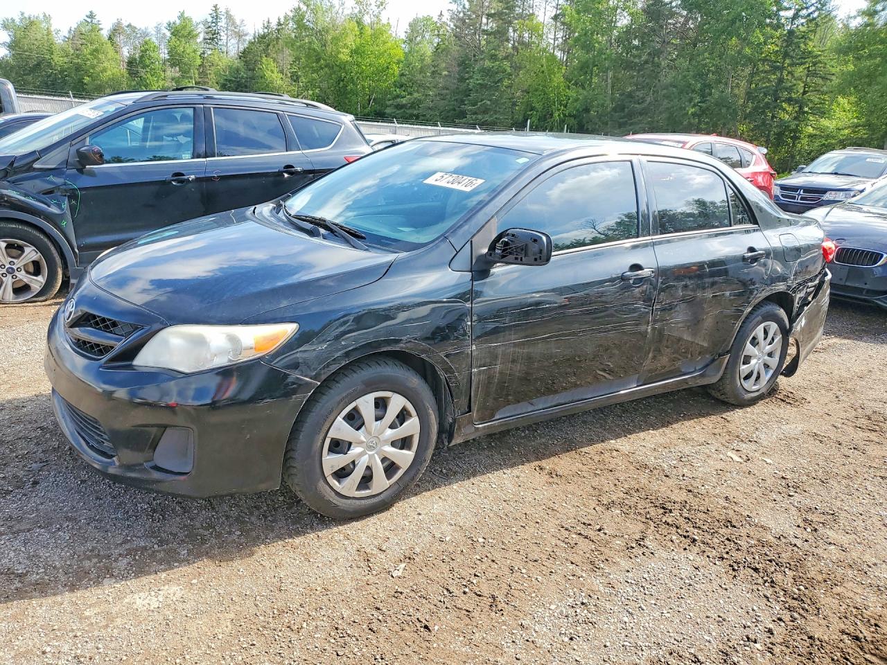2012 Toyota Corolla L Black vin: 2T1BU4EE6CC764177