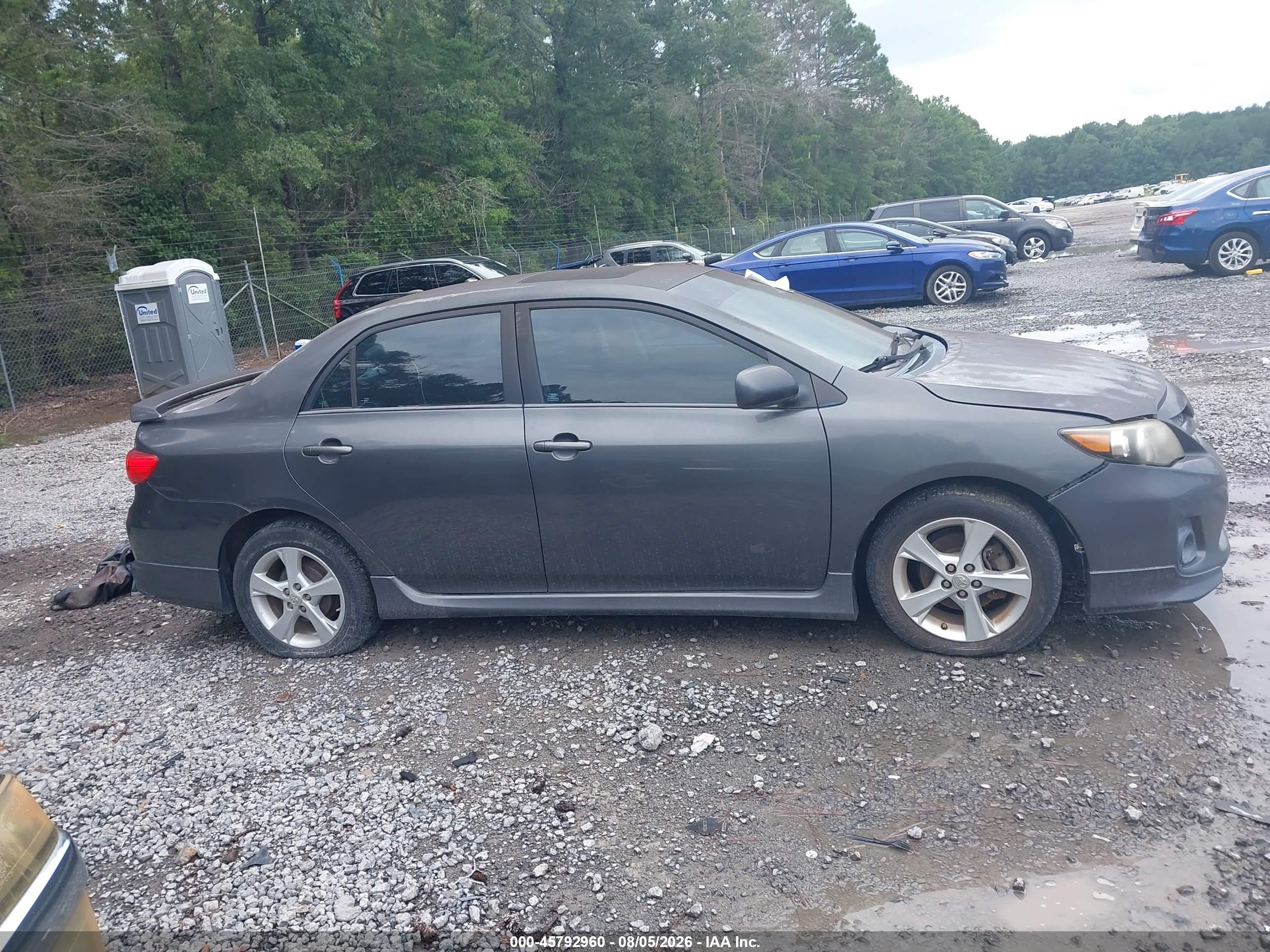 2012 Toyota Corolla S Gray vin: 2T1BU4EE6CC781920