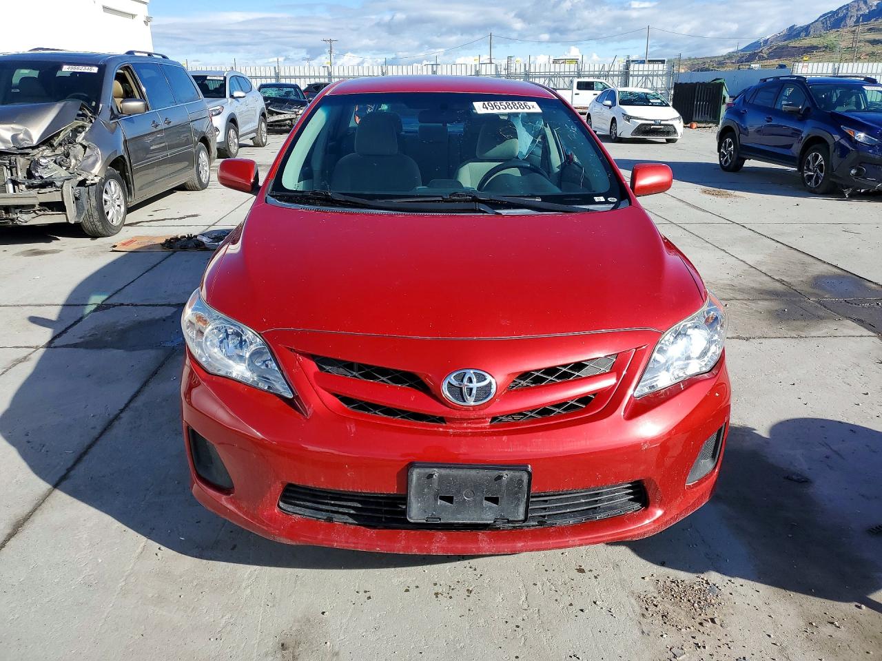 2012 Toyota Corolla Le Red vin: 2T1BU4EE6CC791749