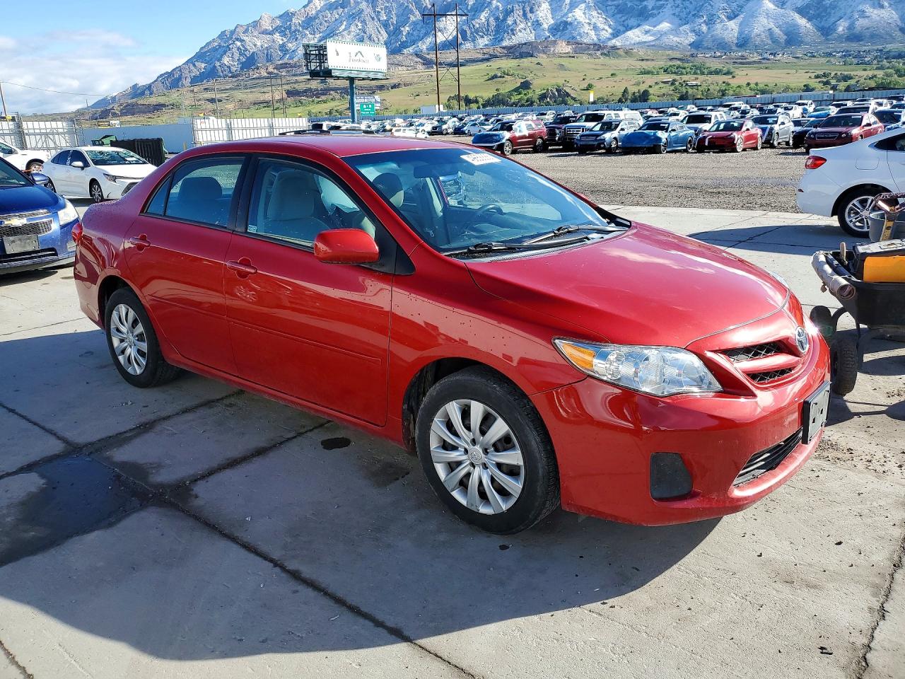 2012 Toyota Corolla Le Red vin: 2T1BU4EE6CC791749