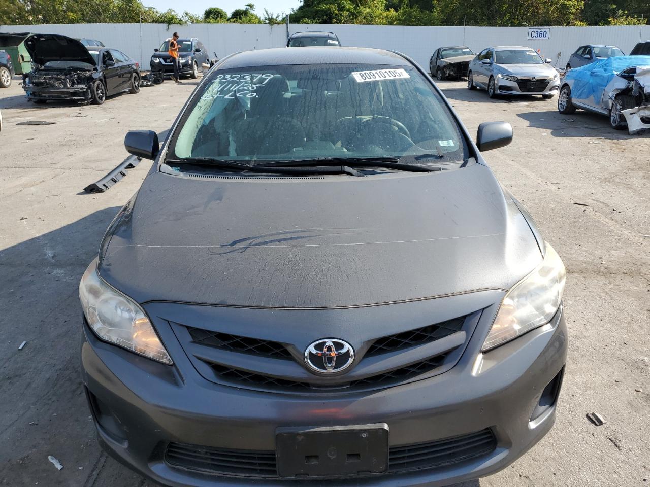 2012 Toyota Corolla Base Gray vin: 2T1BU4EE6CC800319