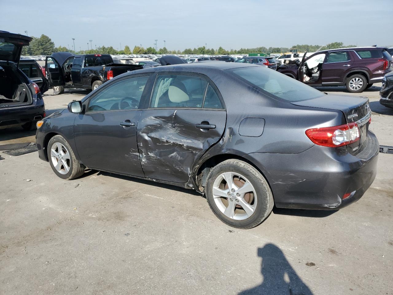 2012 Toyota Corolla Base Gray vin: 2T1BU4EE6CC800319