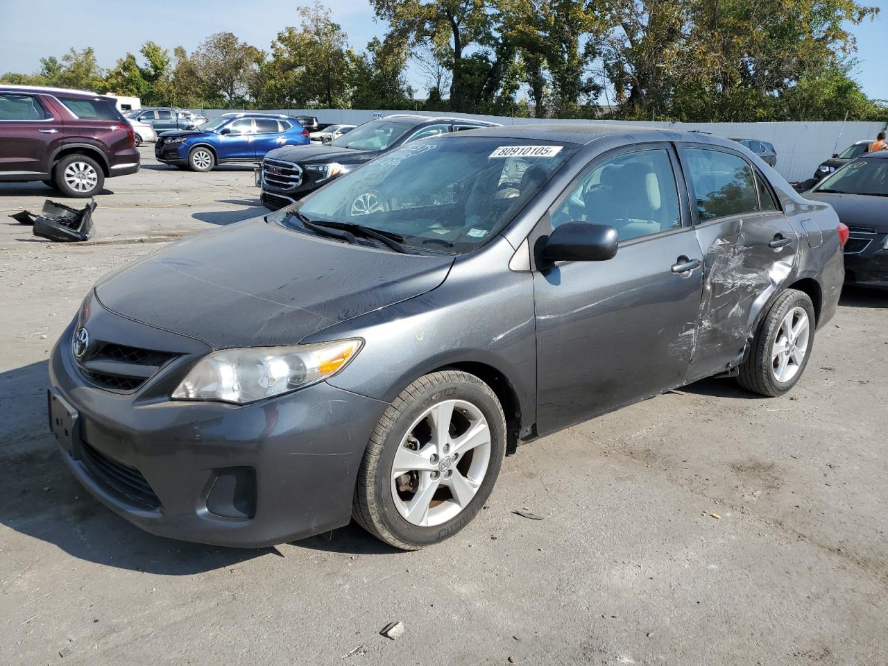 2012 Toyota Corolla Base Gray vin: 2T1BU4EE6CC800319