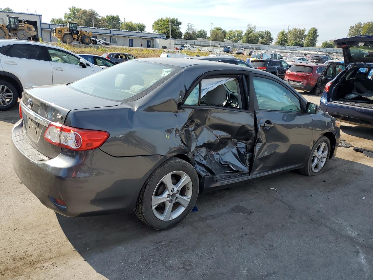 2012 Toyota Corolla Base Gray vin: 2T1BU4EE6CC800319