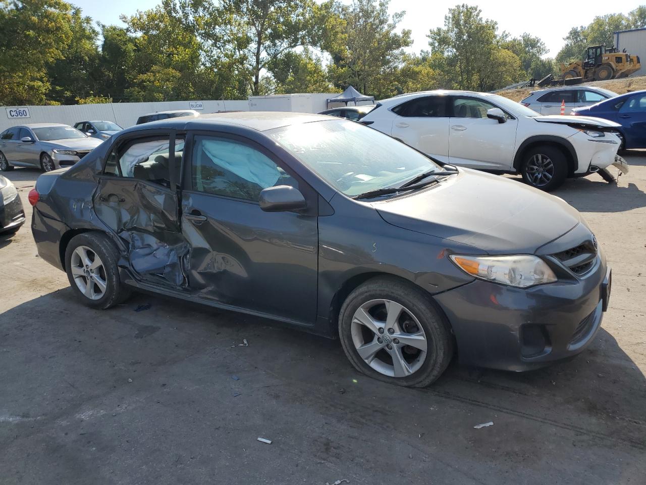 2012 Toyota Corolla Base Gray vin: 2T1BU4EE6CC800319