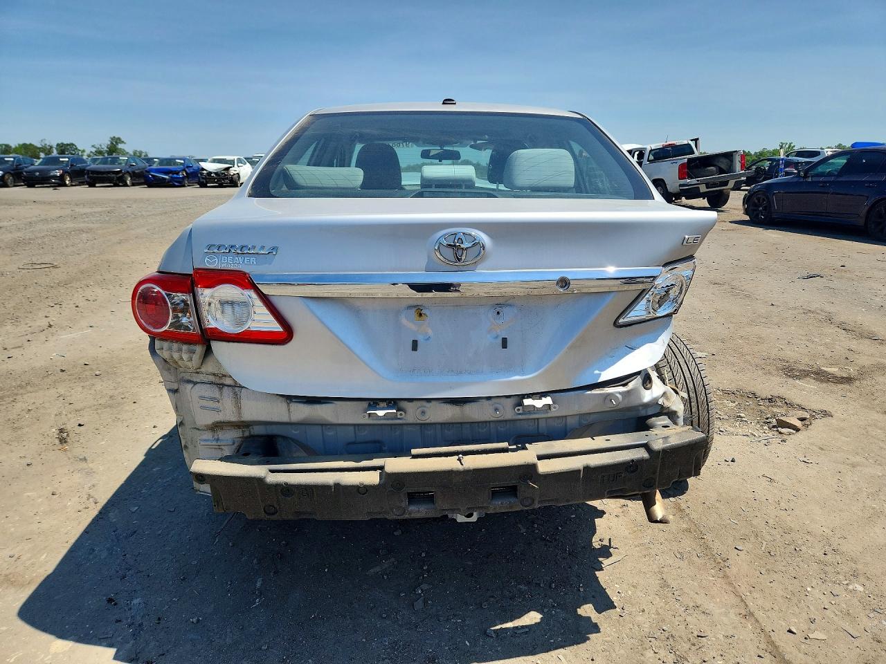 2012 Toyota Corolla Le Silver vin: 2T1BU4EE6CC818609