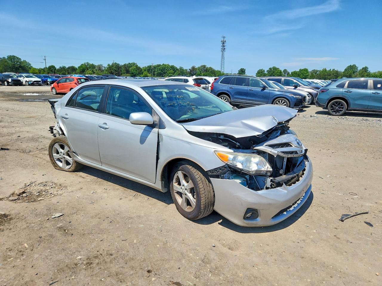 2012 Toyota Corolla Le Silver vin: 2T1BU4EE6CC818609