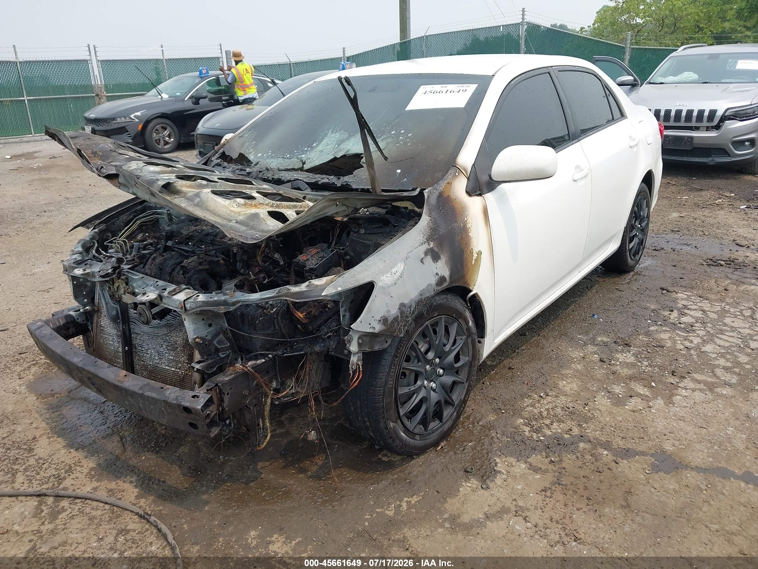2012 Toyota Corolla Le Белый vin: 2T1BU4EE6CC843168