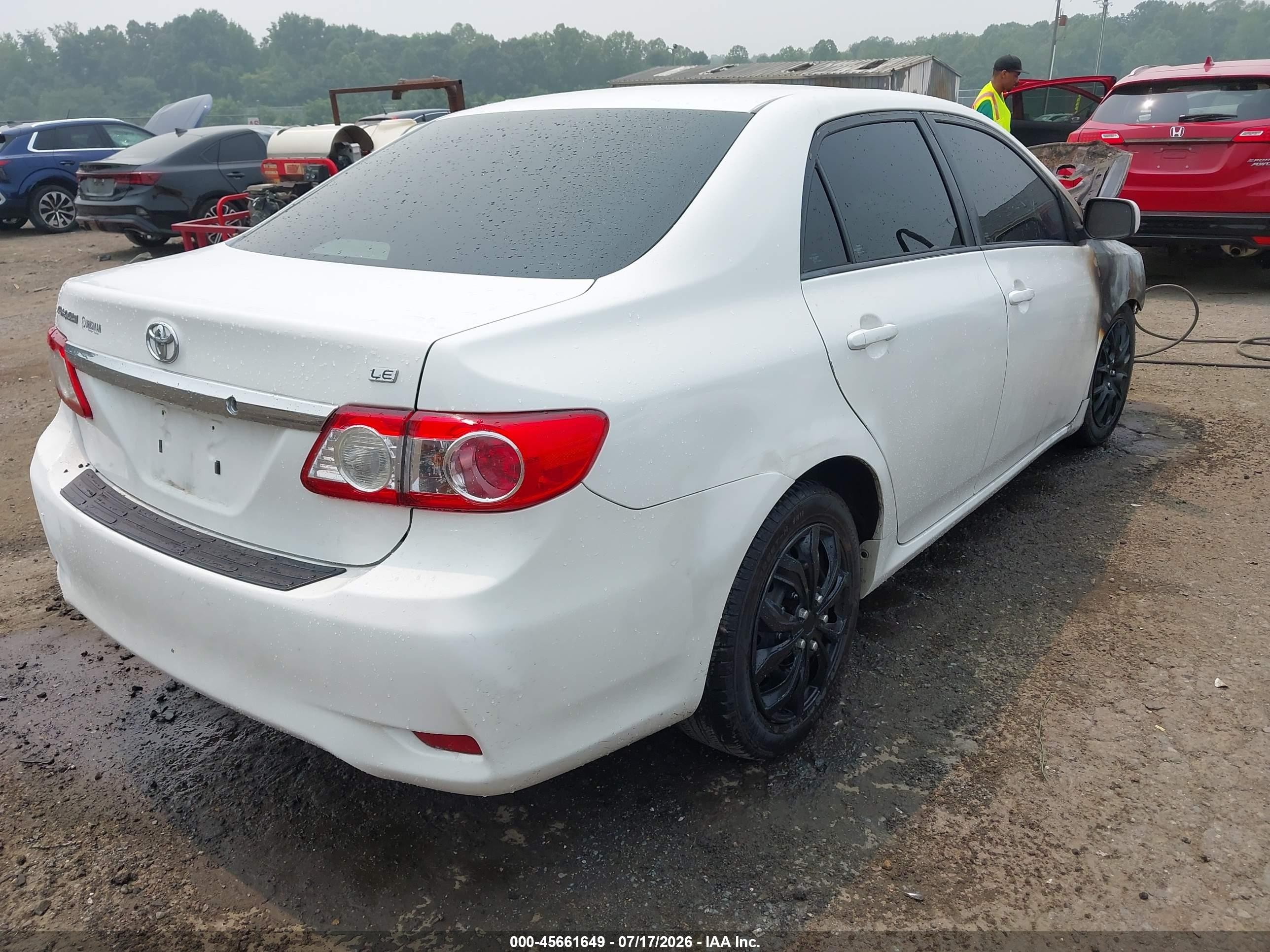 2012 Toyota Corolla Le Белый vin: 2T1BU4EE6CC843168