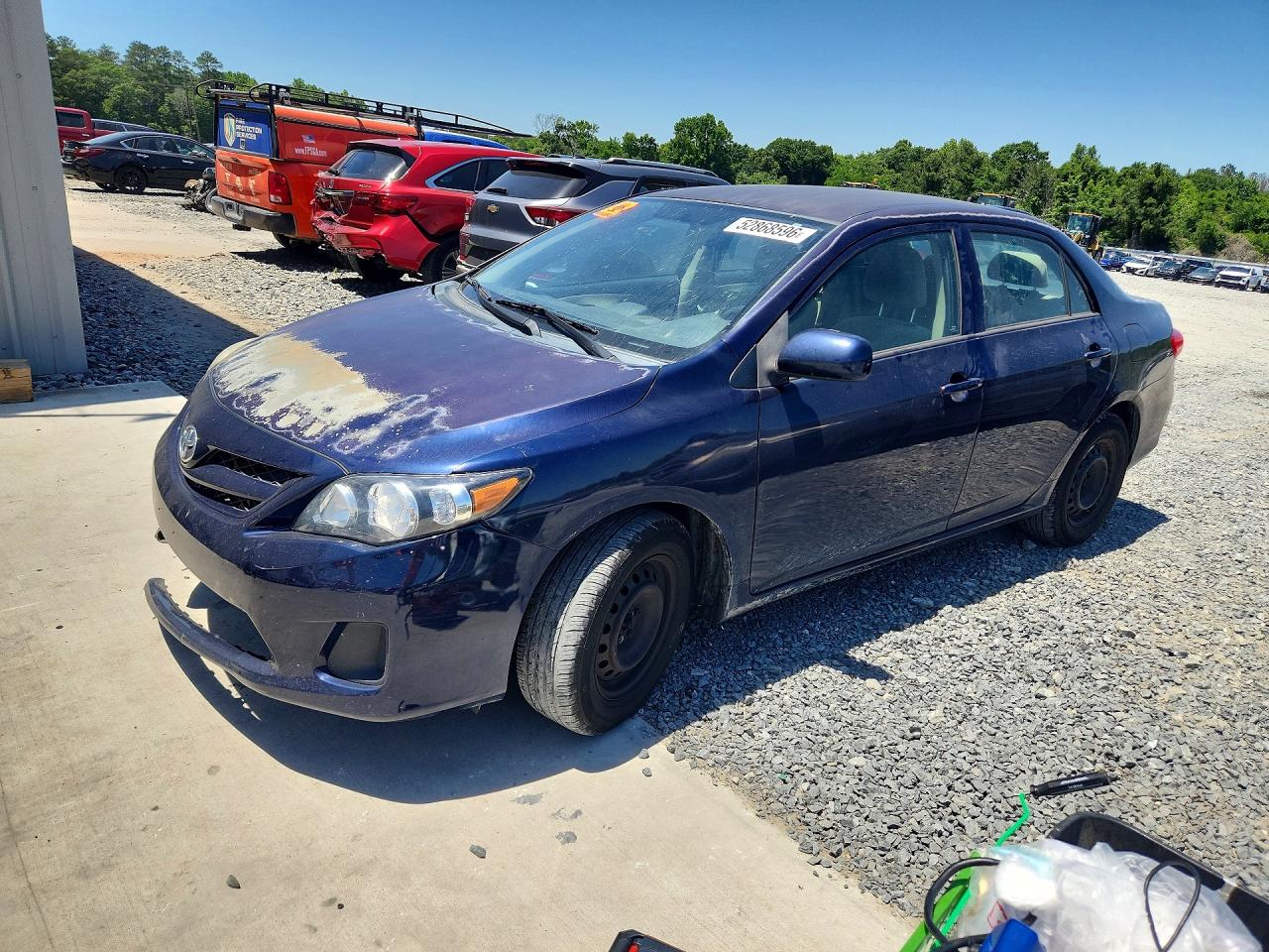 2012 Toyota Corolla L Blue vin: 2T1BU4EE6CC856583
