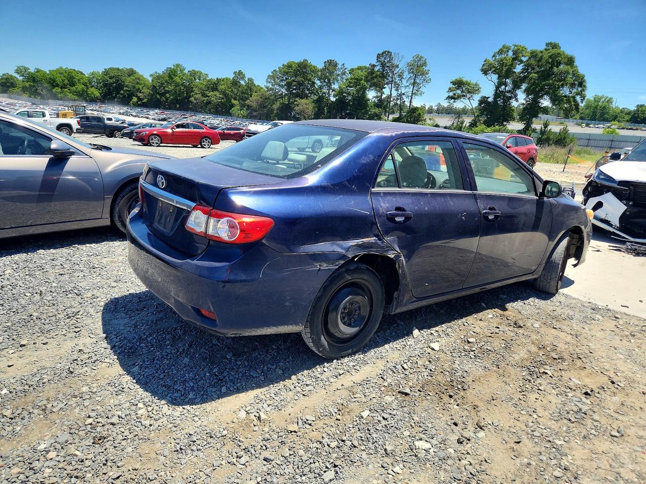2012 Toyota Corolla L Blue vin: 2T1BU4EE6CC856583