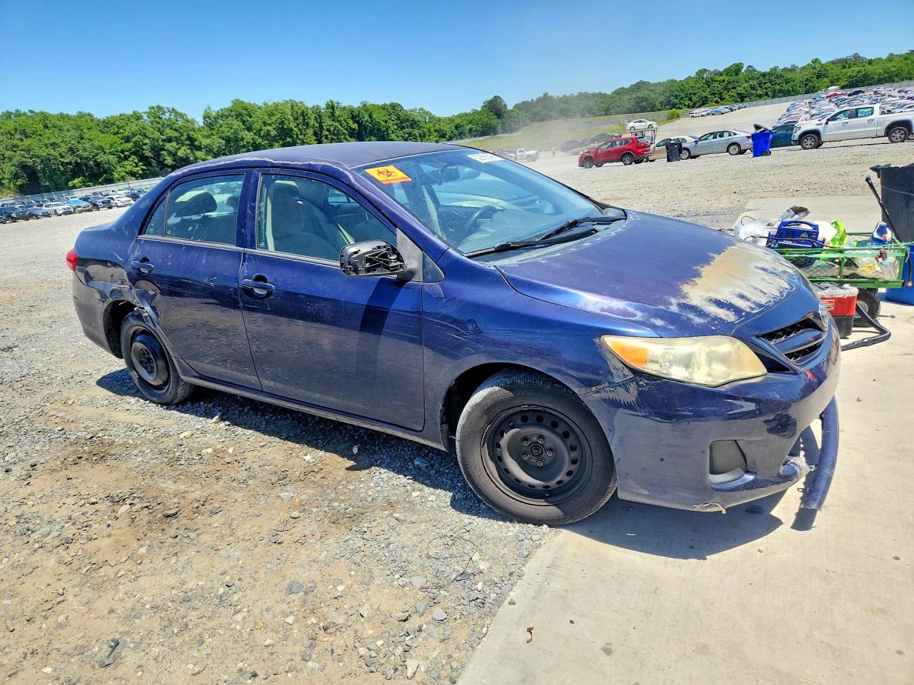 2012 Toyota Corolla L Blue vin: 2T1BU4EE6CC856583