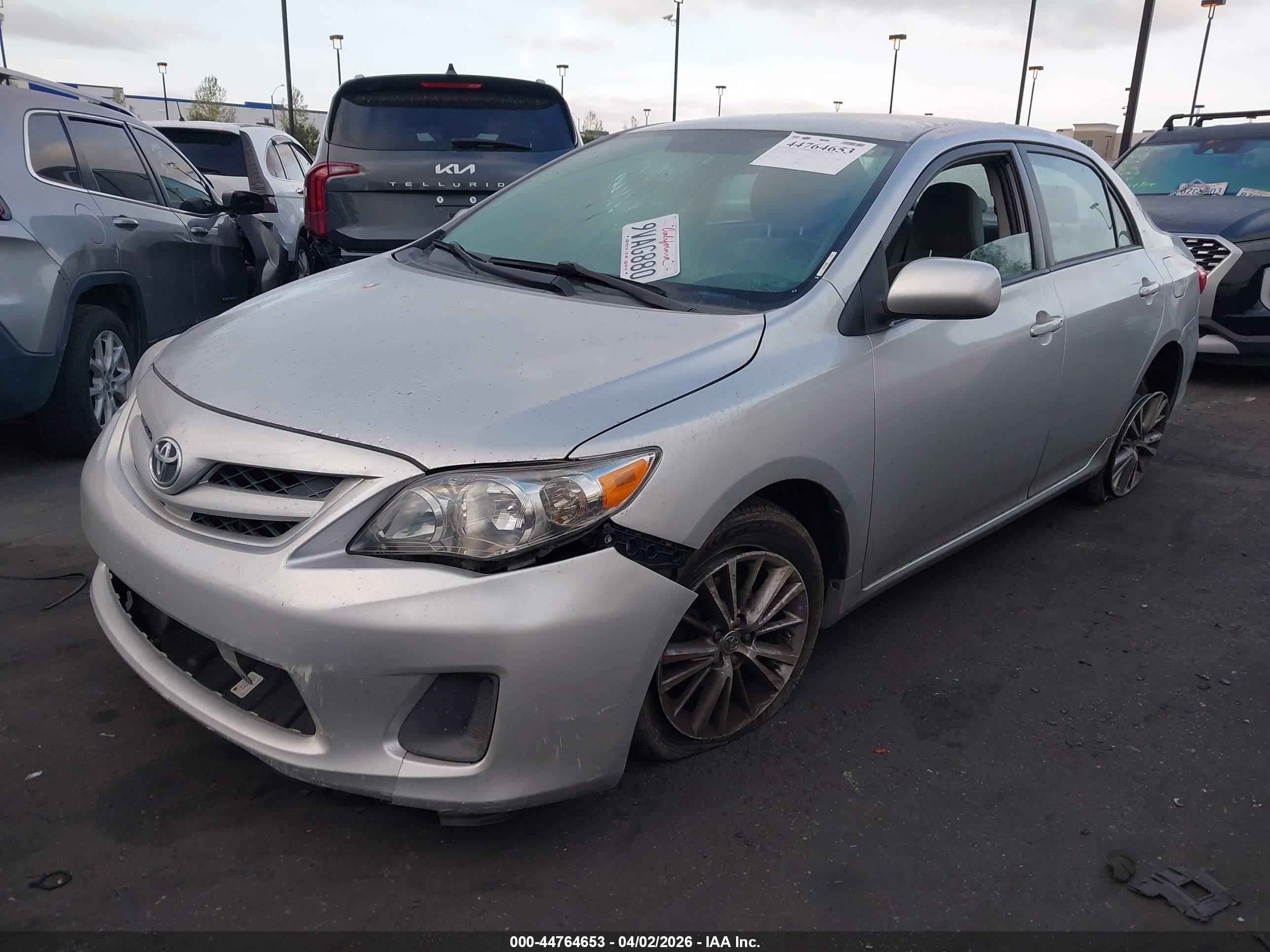 2012 Toyota Corolla Le Silver vin: 2T1BU4EE6CC872847