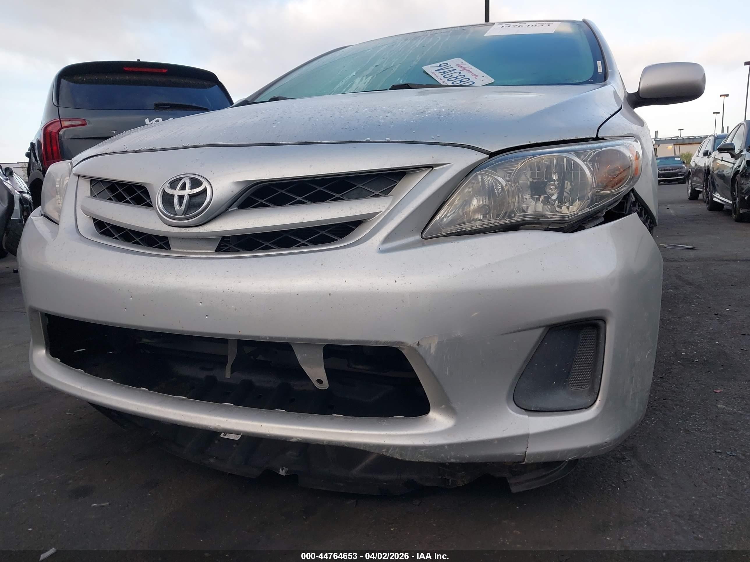 2012 Toyota Corolla Le Silver vin: 2T1BU4EE6CC872847