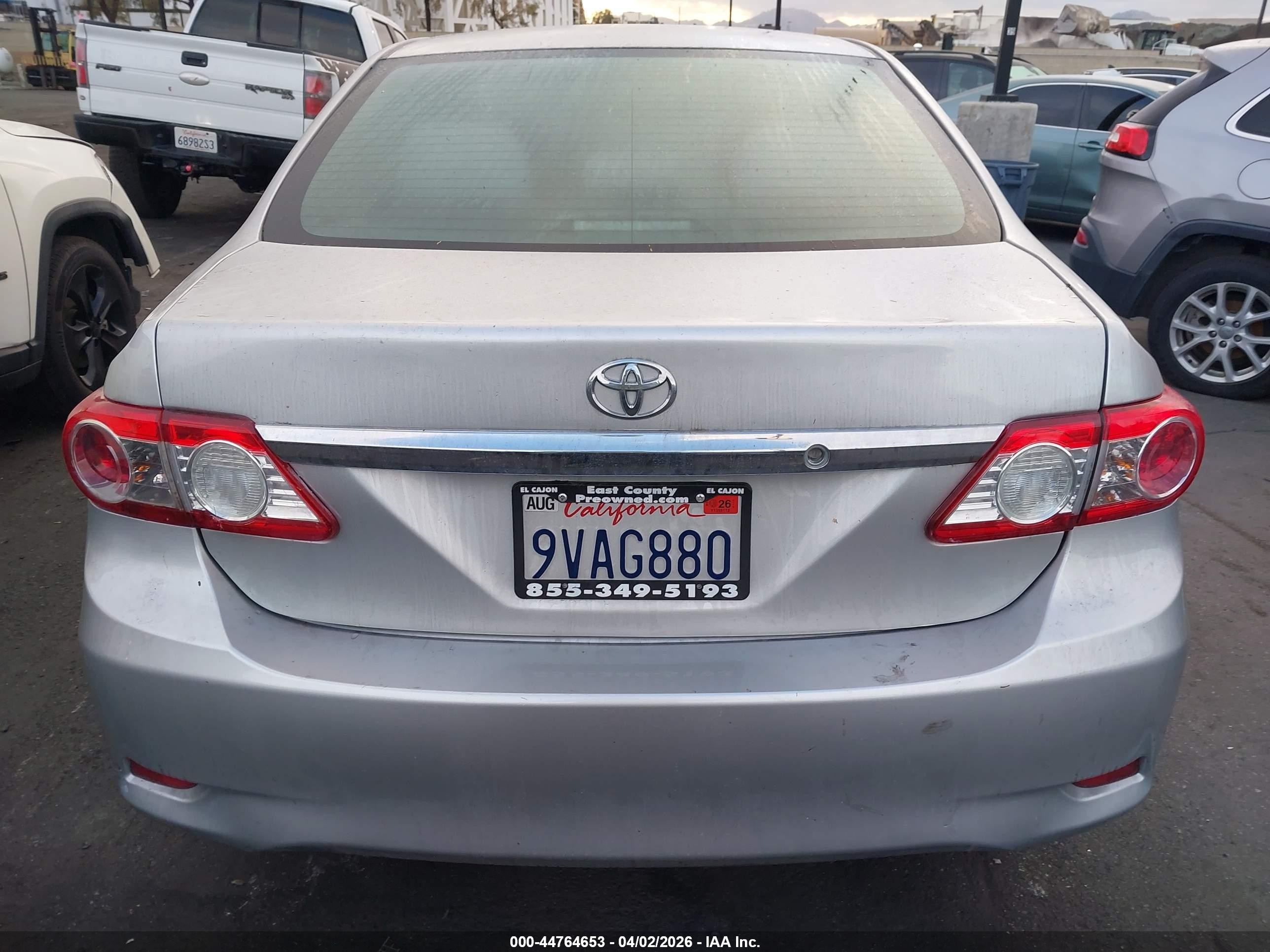 2012 Toyota Corolla Le Silver vin: 2T1BU4EE6CC872847