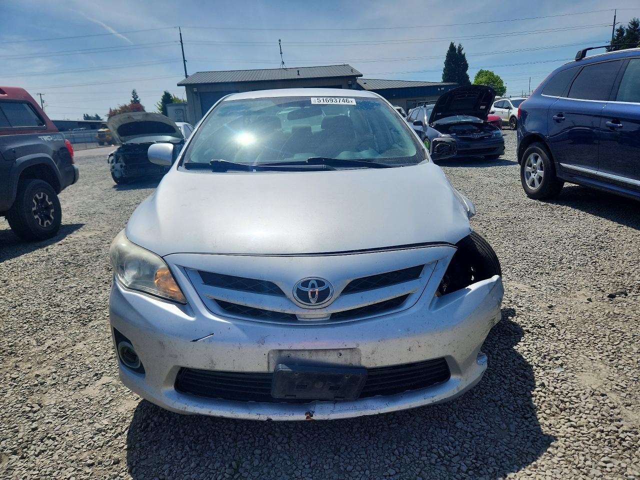 2012 Toyota Corolla Le Silver vin: 2T1BU4EE6CC876901