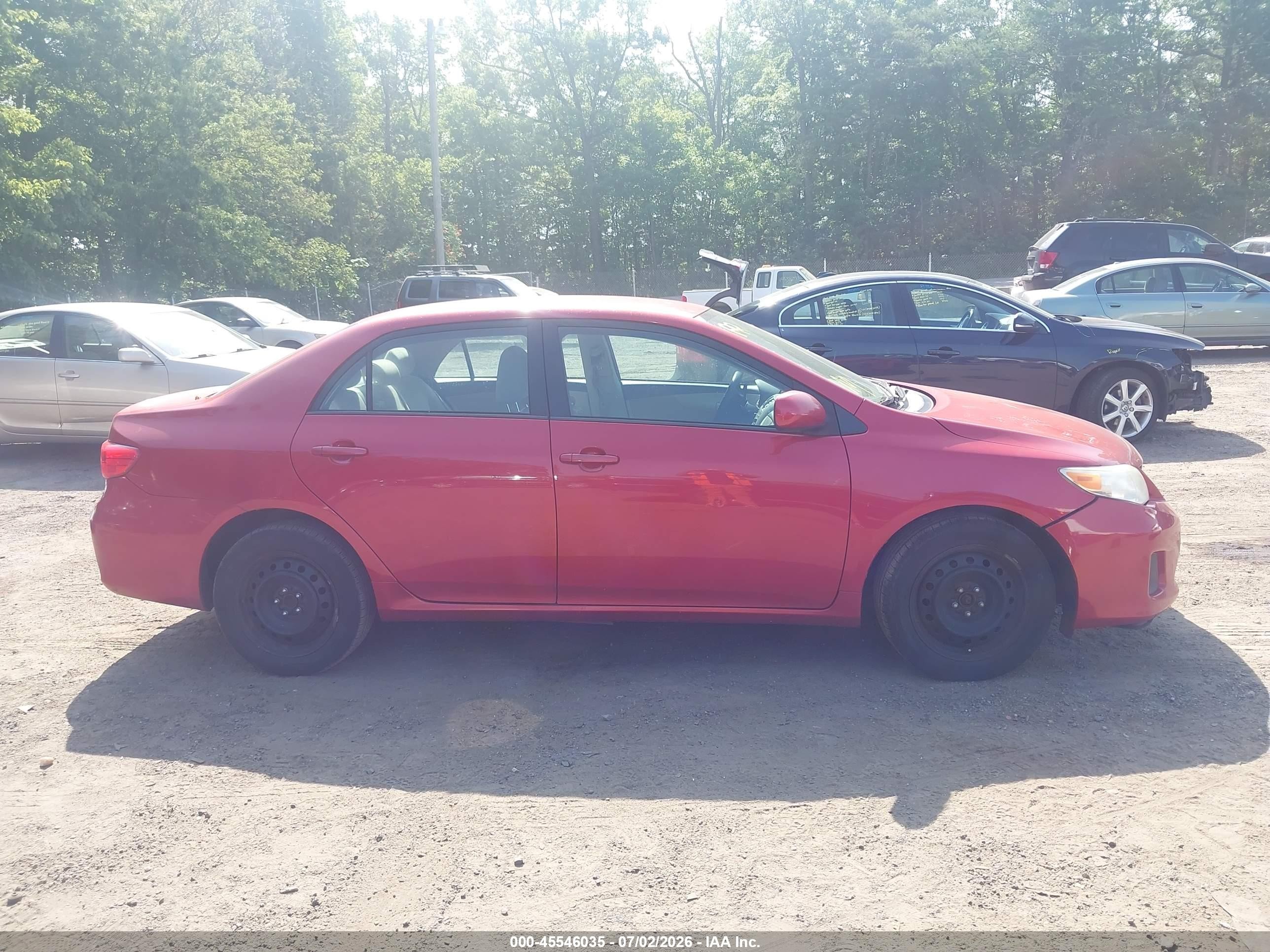 2012 Toyota Corolla Le Red vin: 2T1BU4EE6CC901554