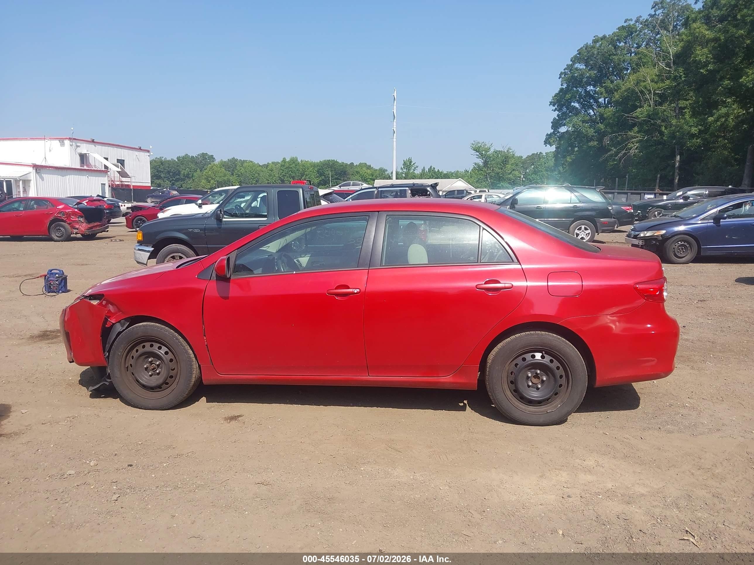 2012 Toyota Corolla Le Red vin: 2T1BU4EE6CC901554
