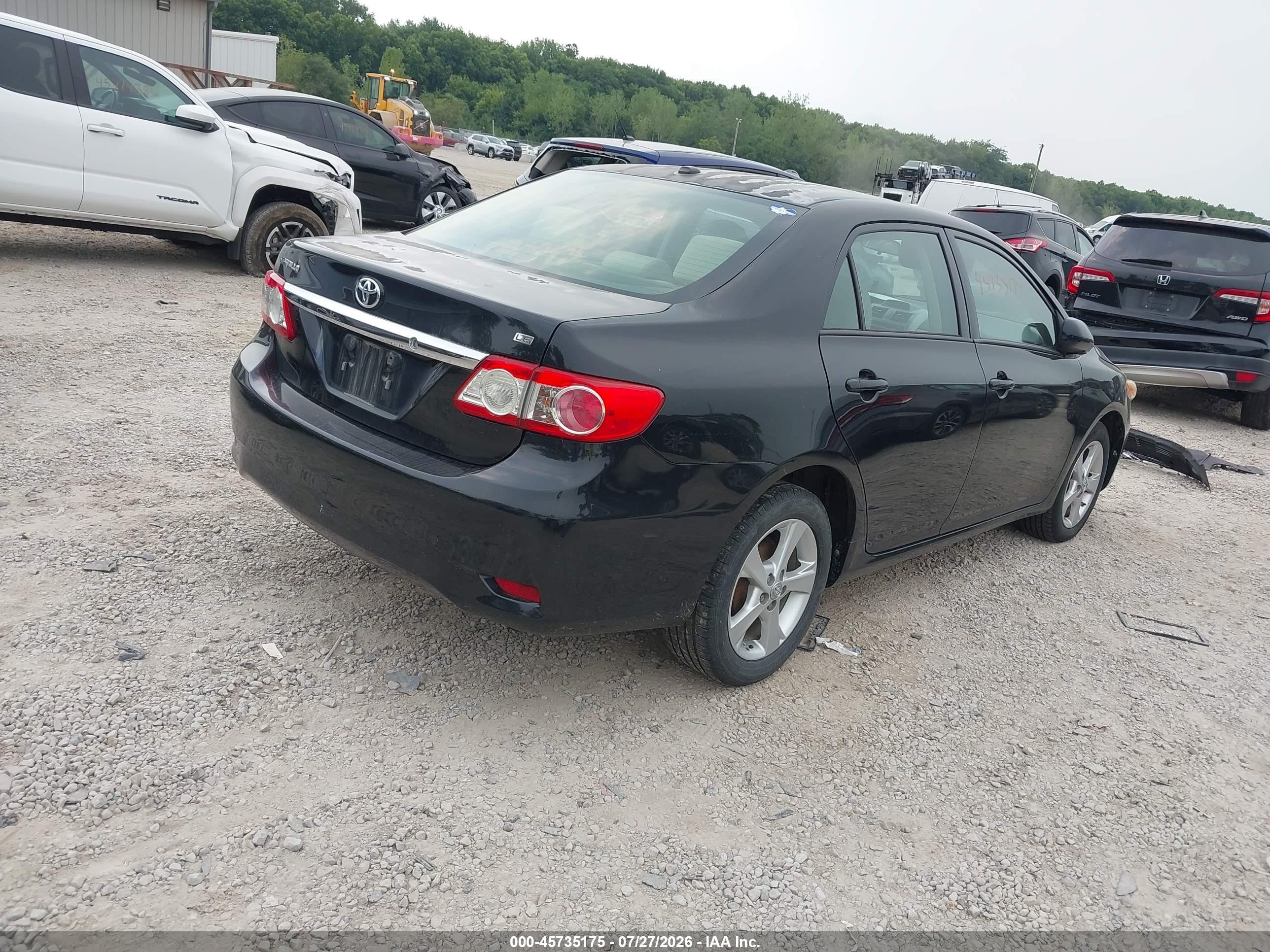 2012 Toyota Corolla Le Black vin: 2T1BU4EE6CC910657