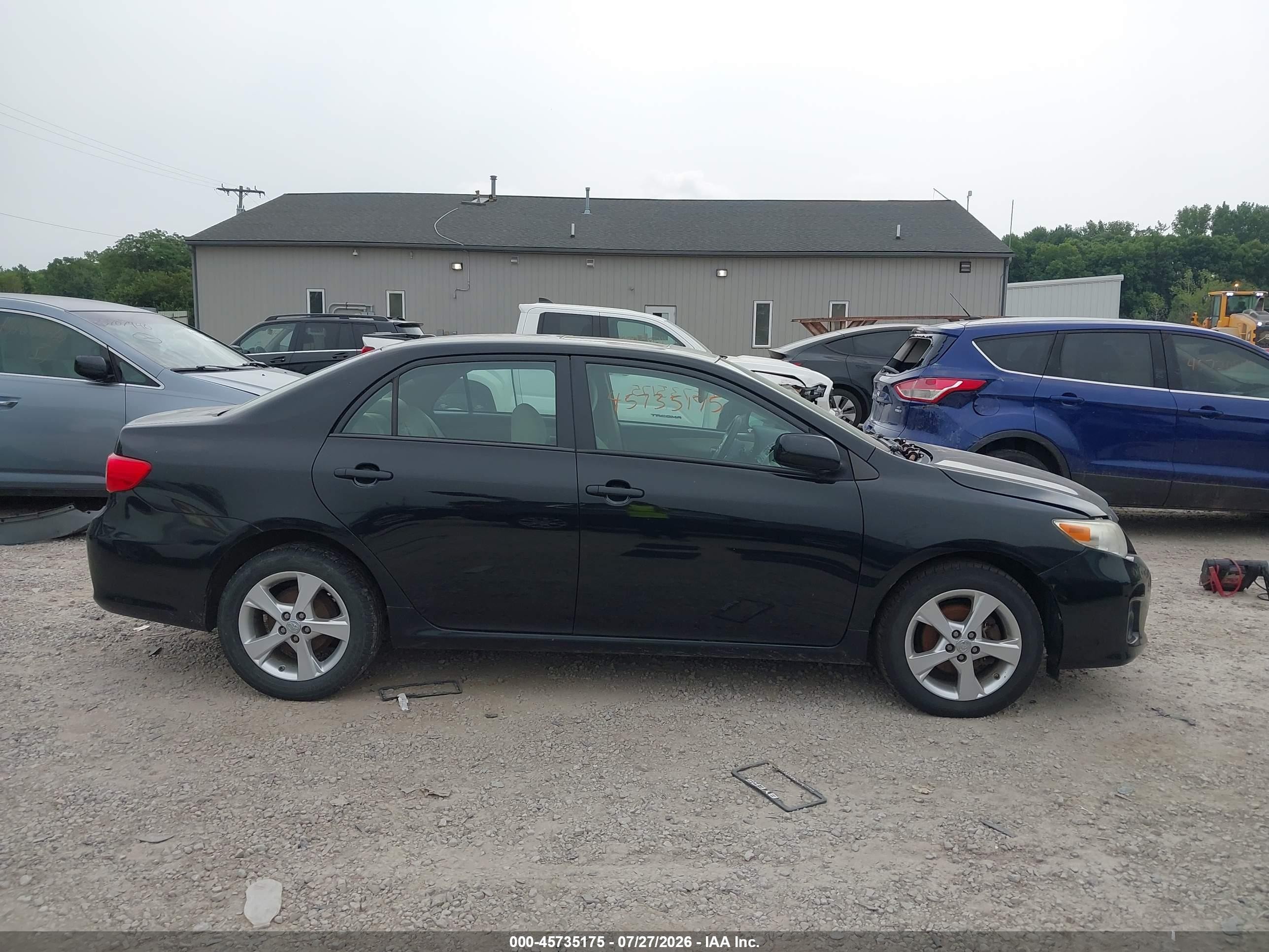 2012 Toyota Corolla Le Black vin: 2T1BU4EE6CC910657