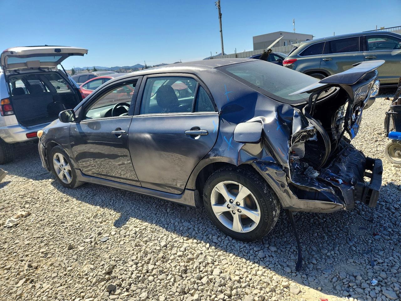 2013 Toyota Corolla S Gray vin: 2T1BU4EE6DC009967