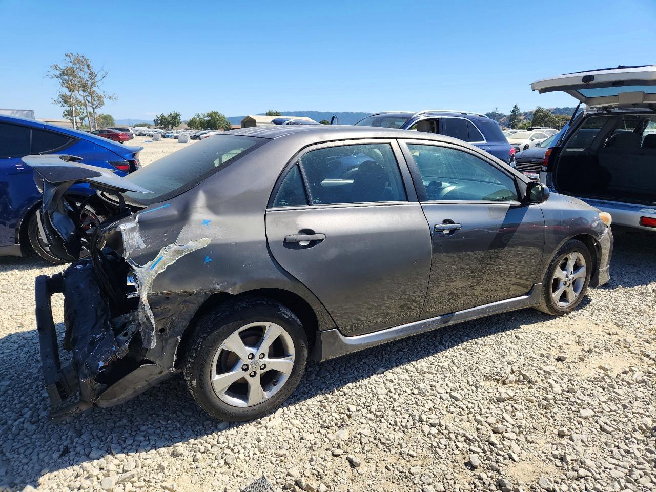 2013 Toyota Corolla S Gray vin: 2T1BU4EE6DC009967