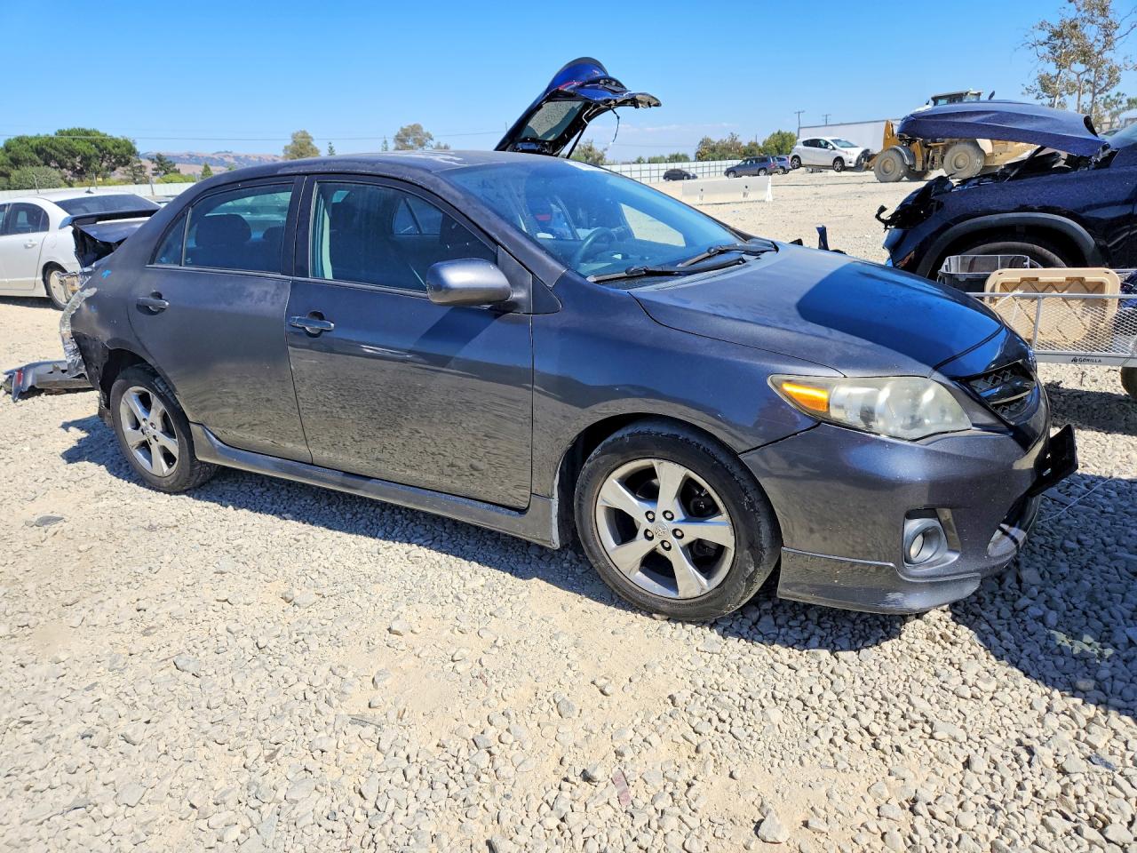 2013 Toyota Corolla S Gray vin: 2T1BU4EE6DC009967