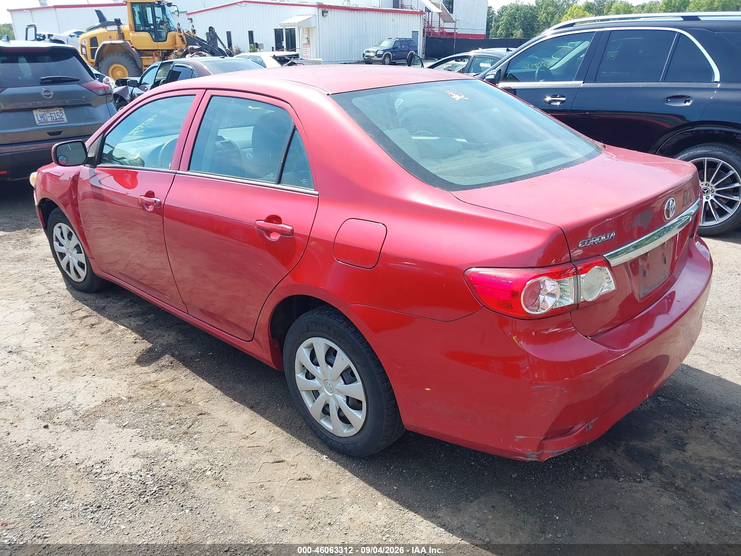 2013 Toyota Corolla L Red vin: 2T1BU4EE6DC022735